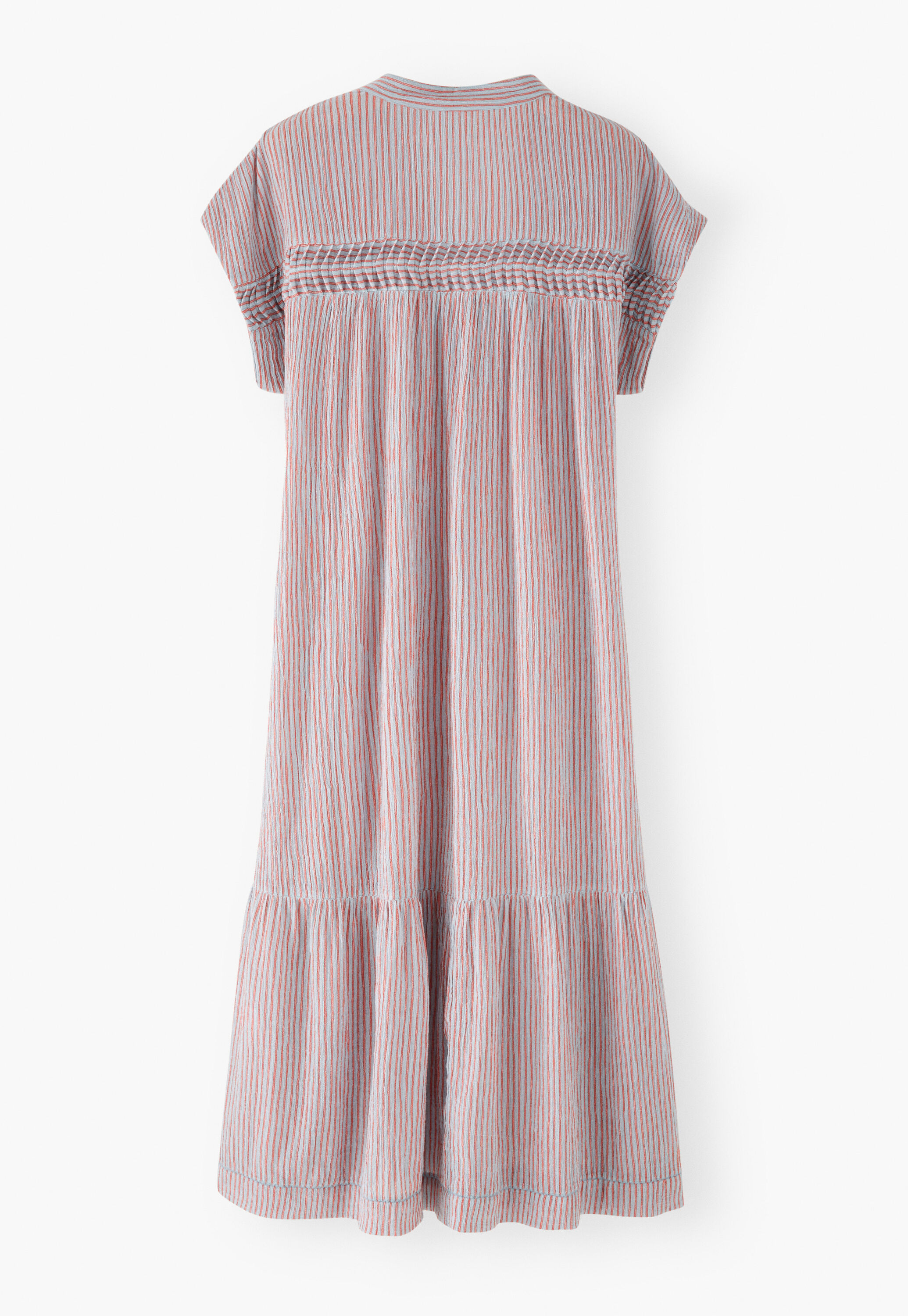 Mixed-check dress