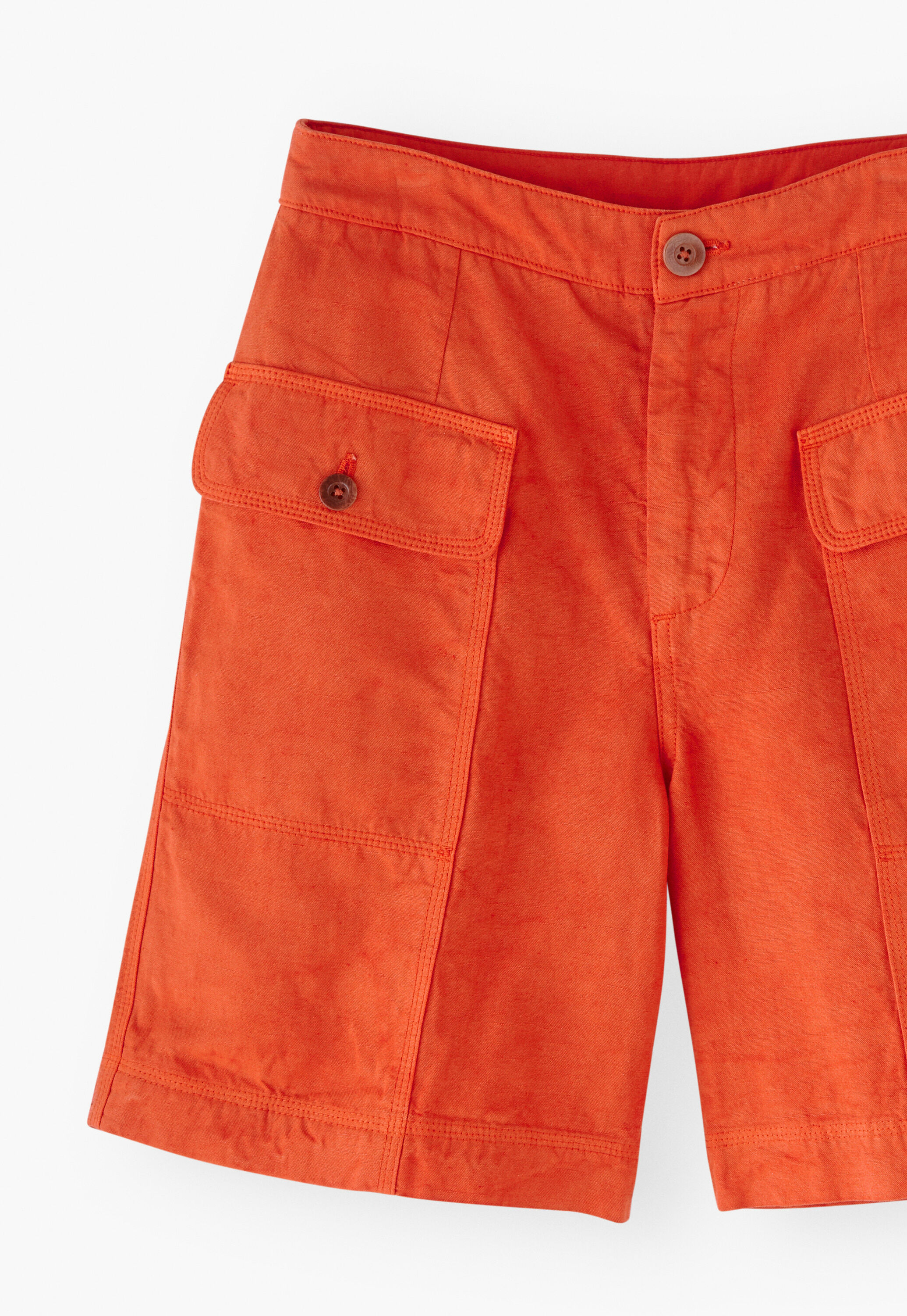 Safari shorts, Vermillion orange, large