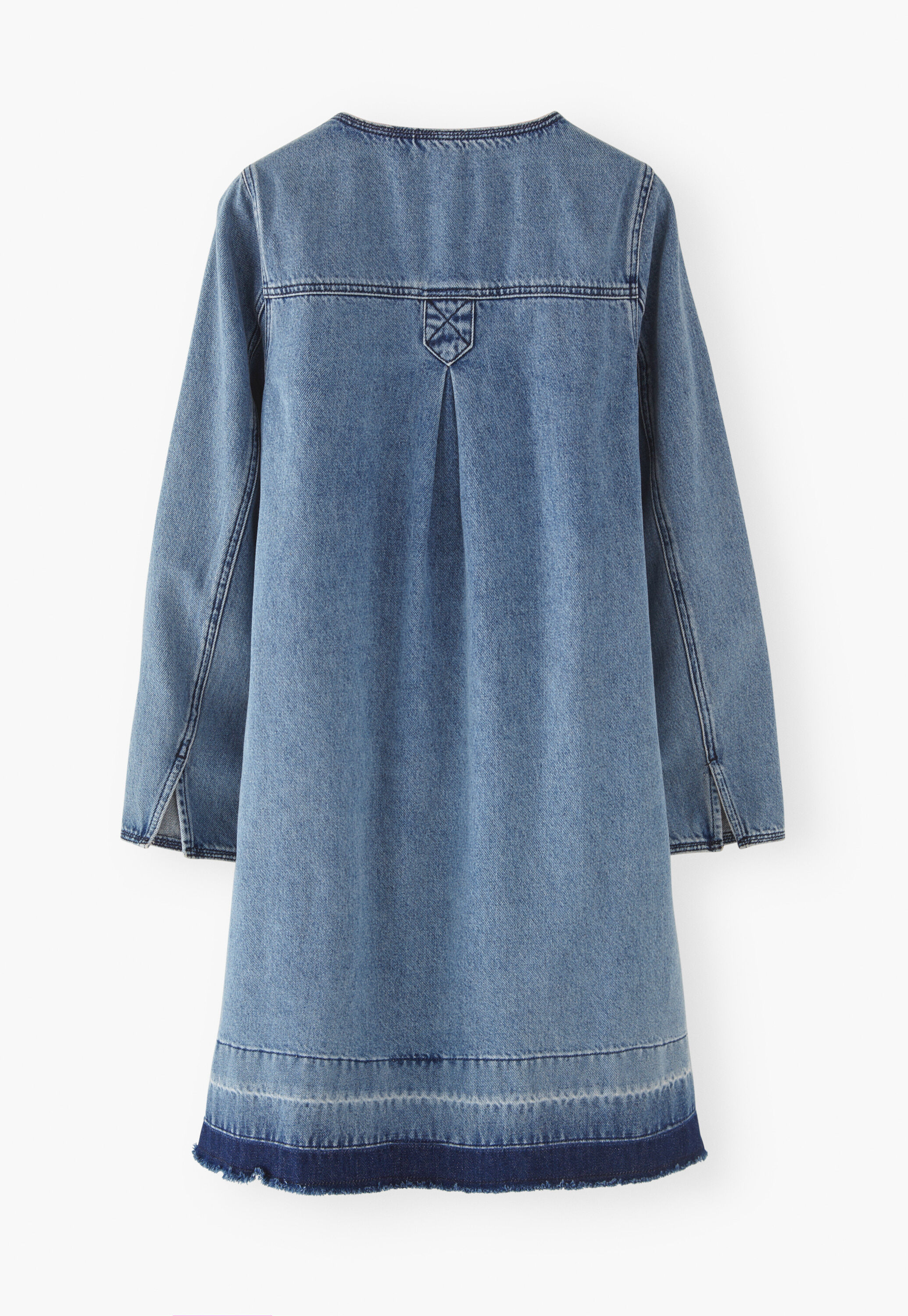 Denim shift-dress