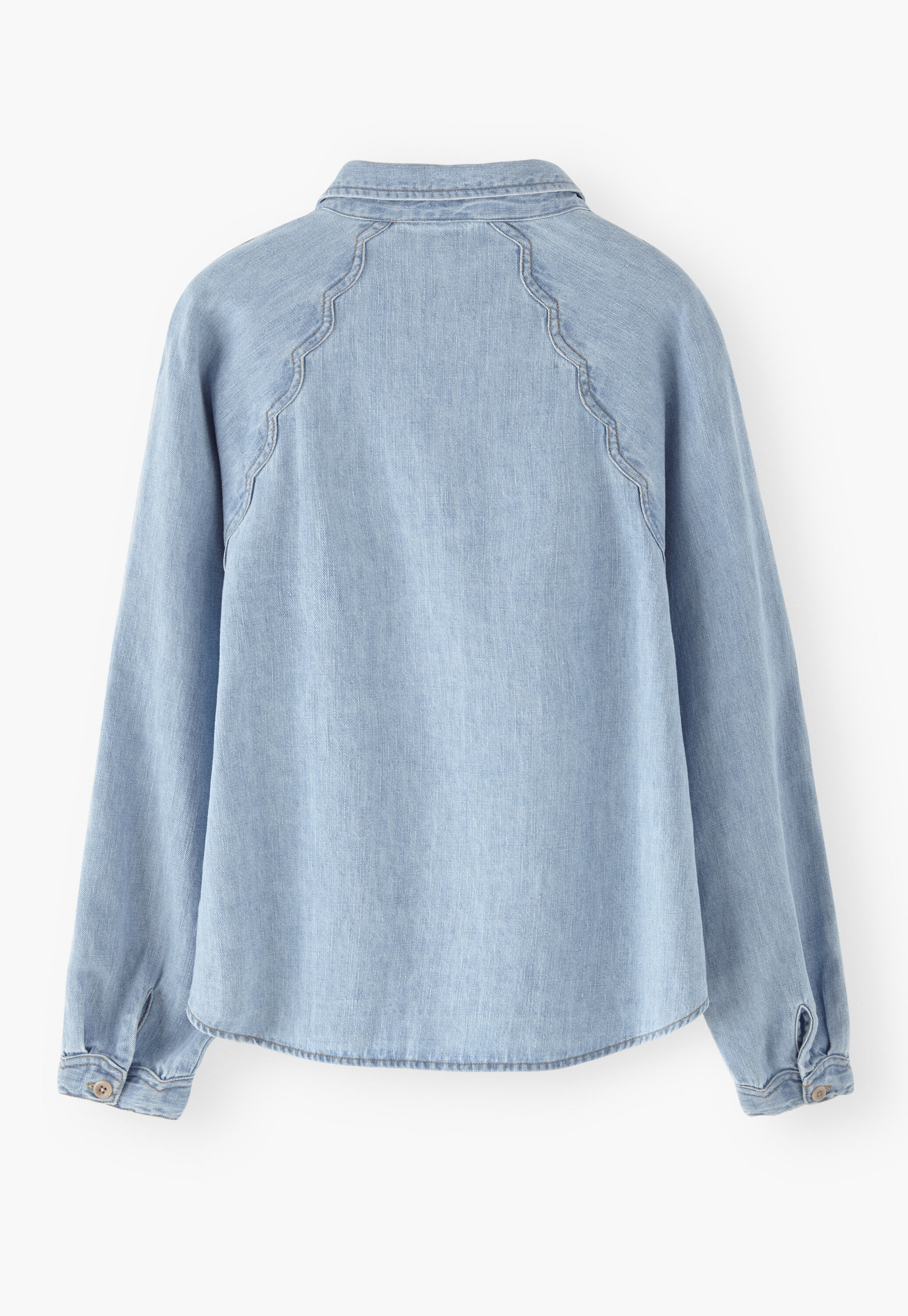 Scallop-detail shirt