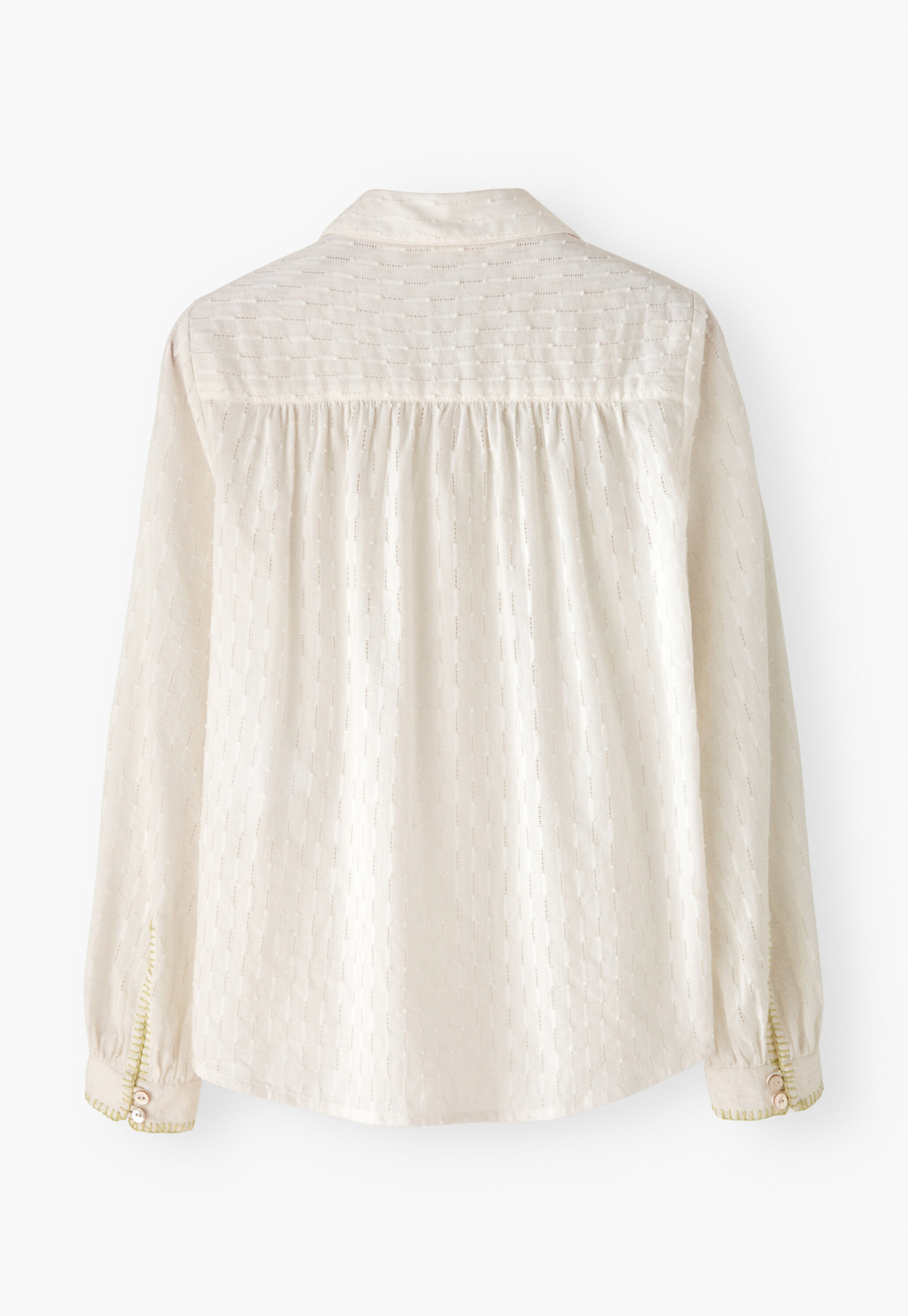 Shirring-detail shirt