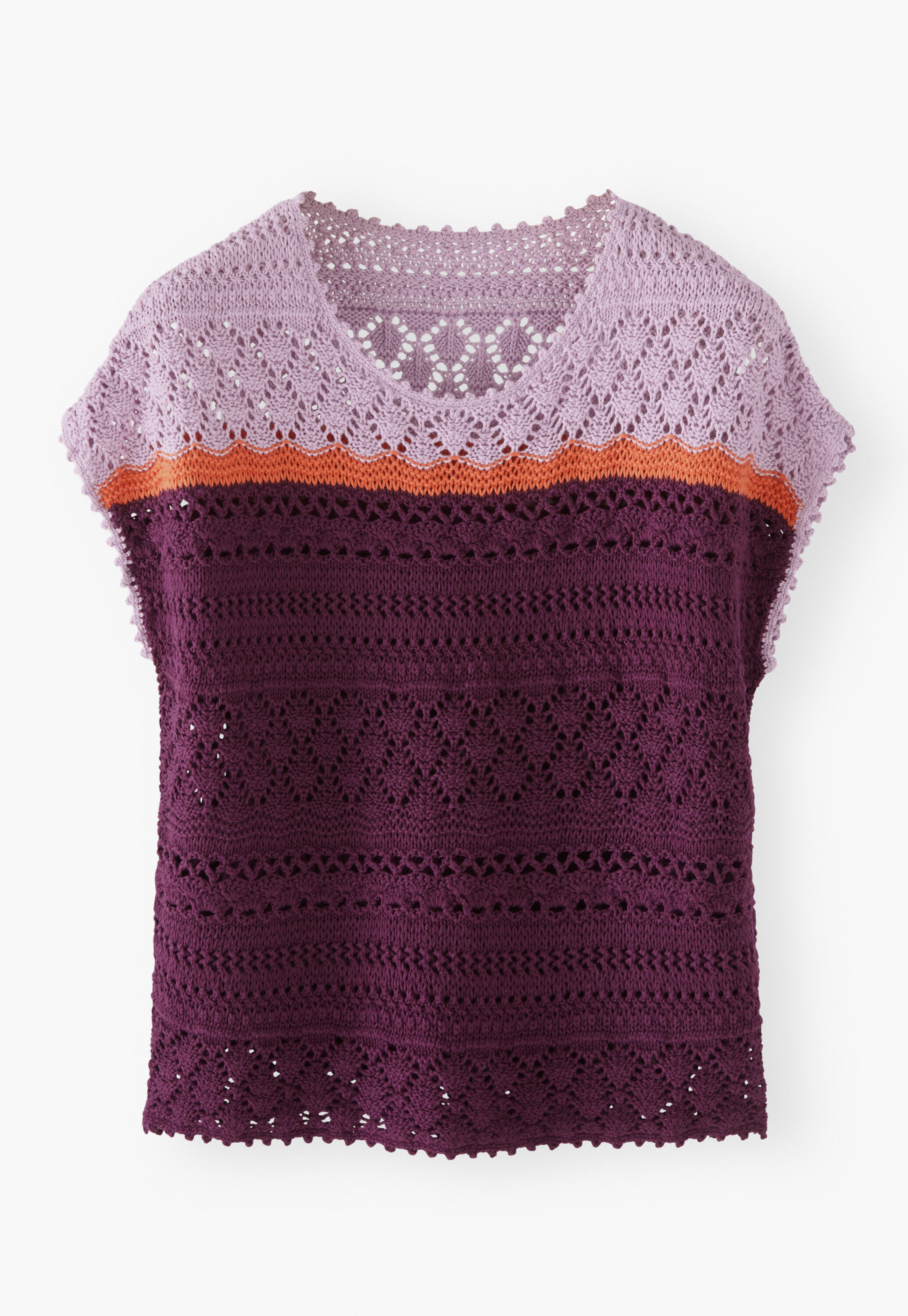 Crochet-stitch sweater