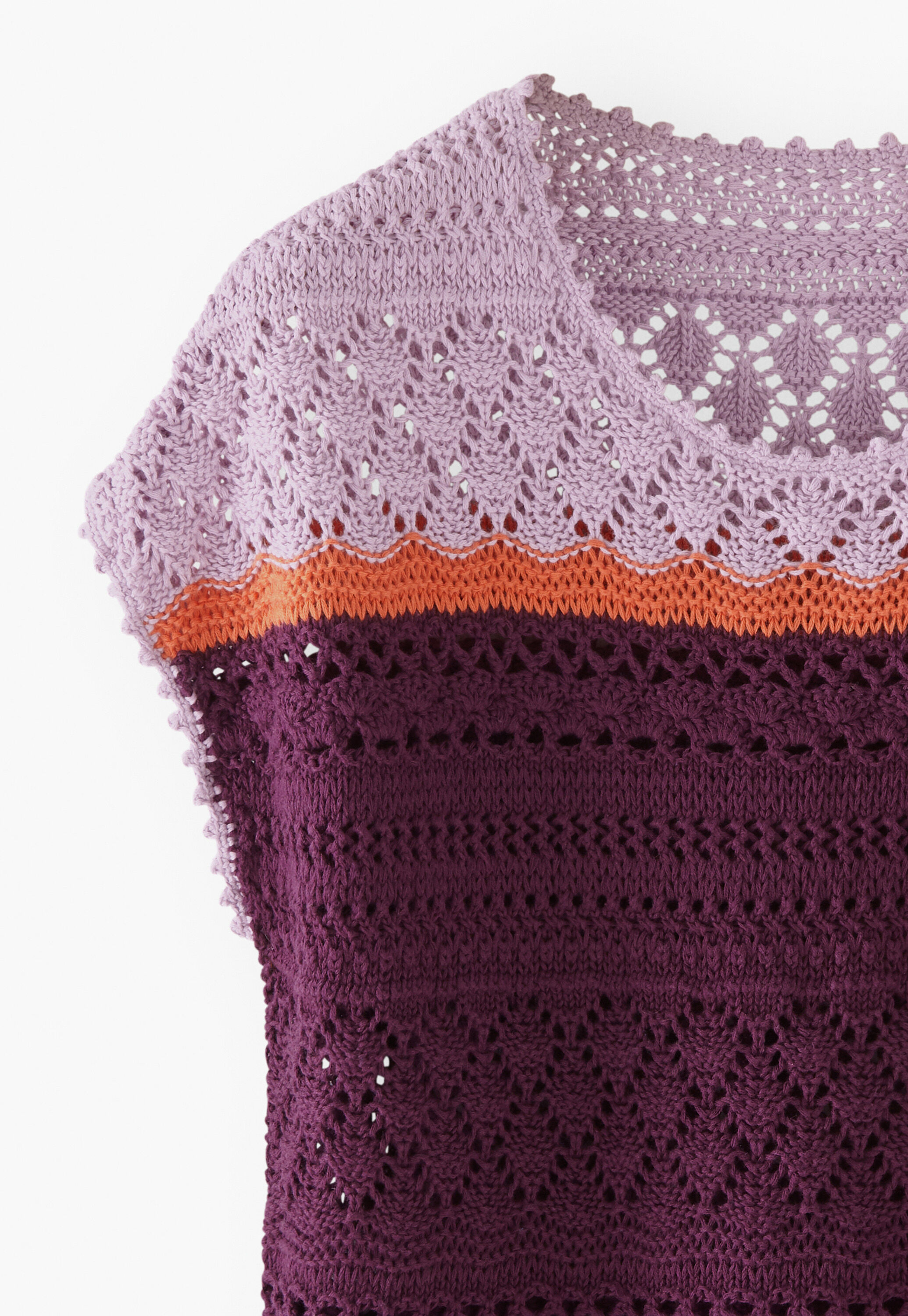 Crochet-stitch sweater