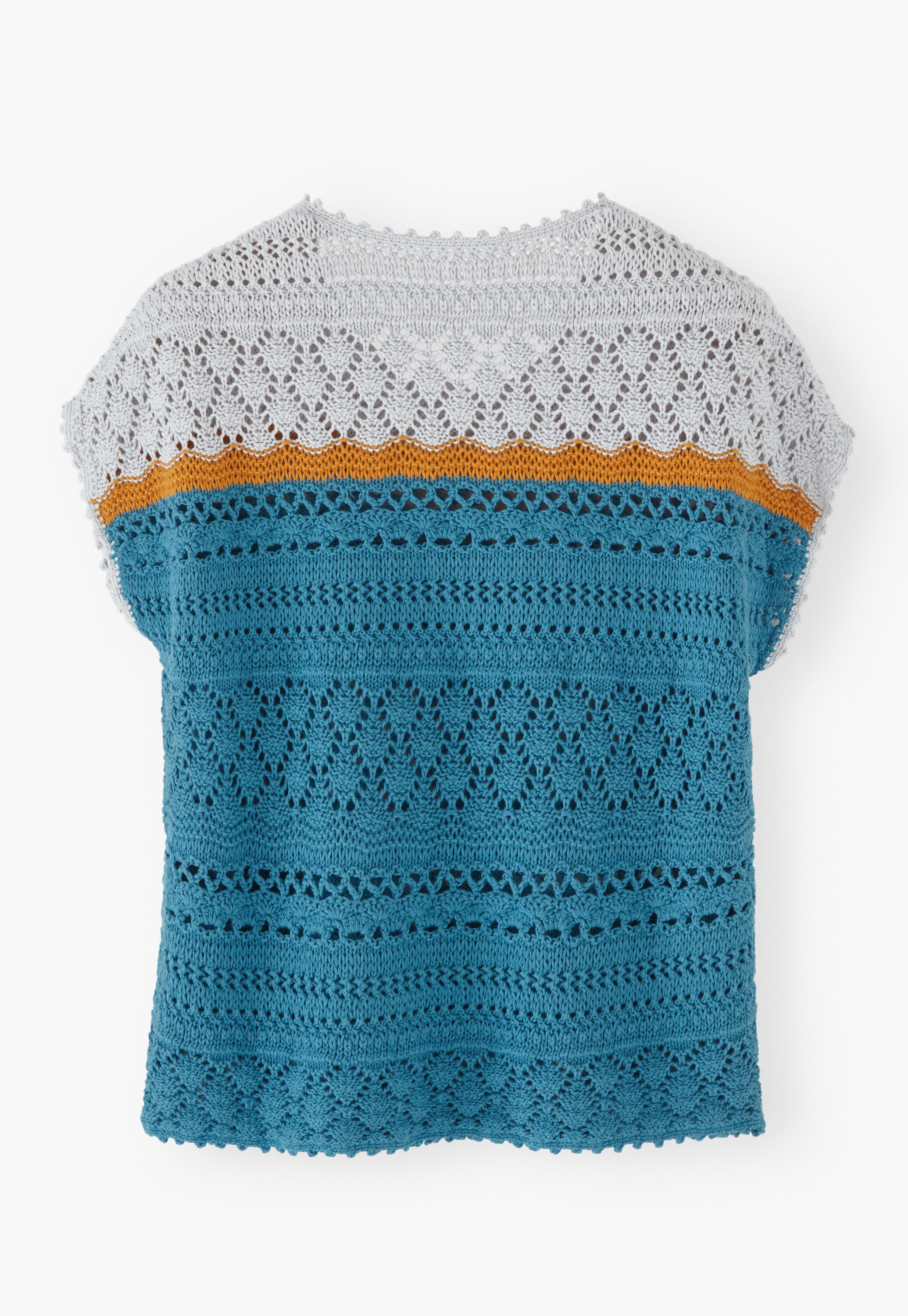 Crochet-stitch sweater