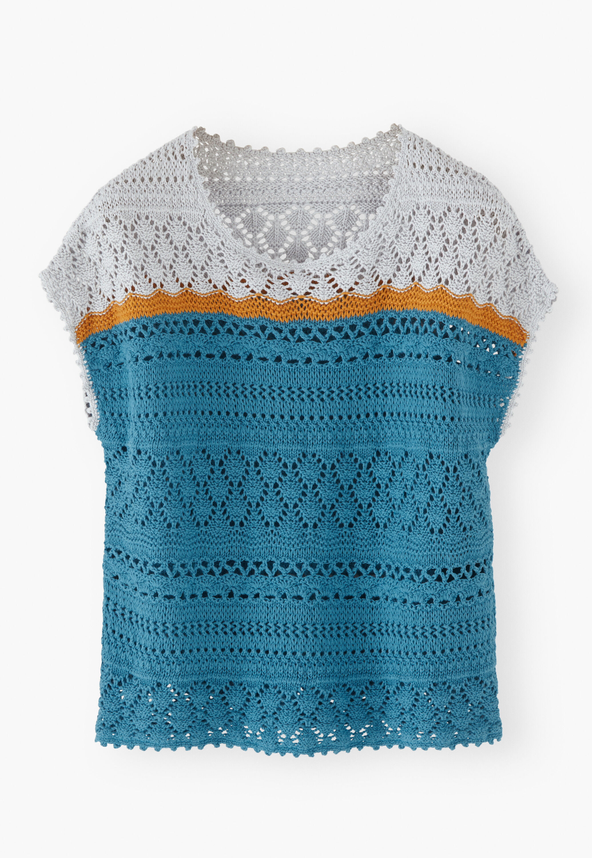 Crochet-stitch sweater