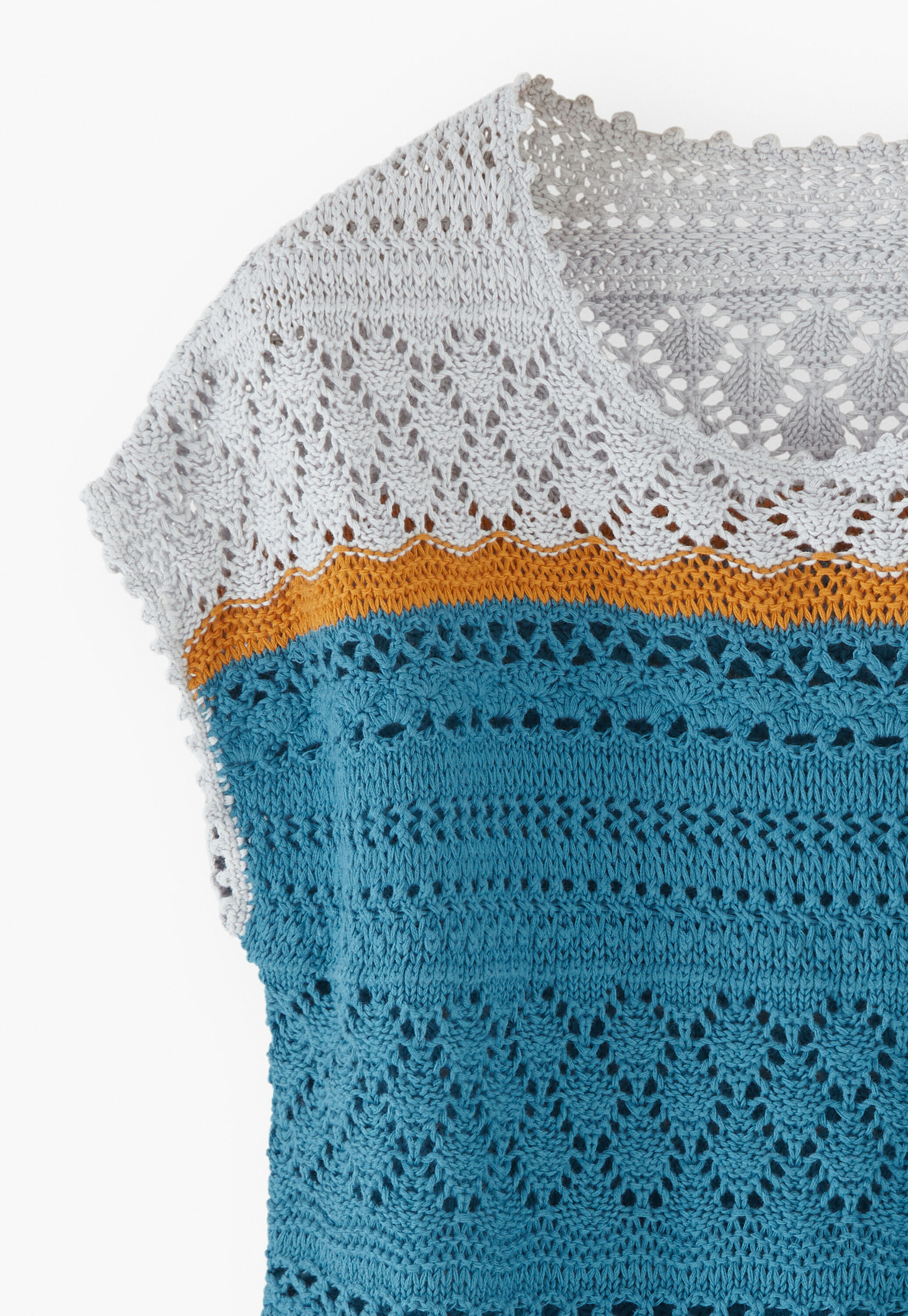 Crochet-stitch sweater