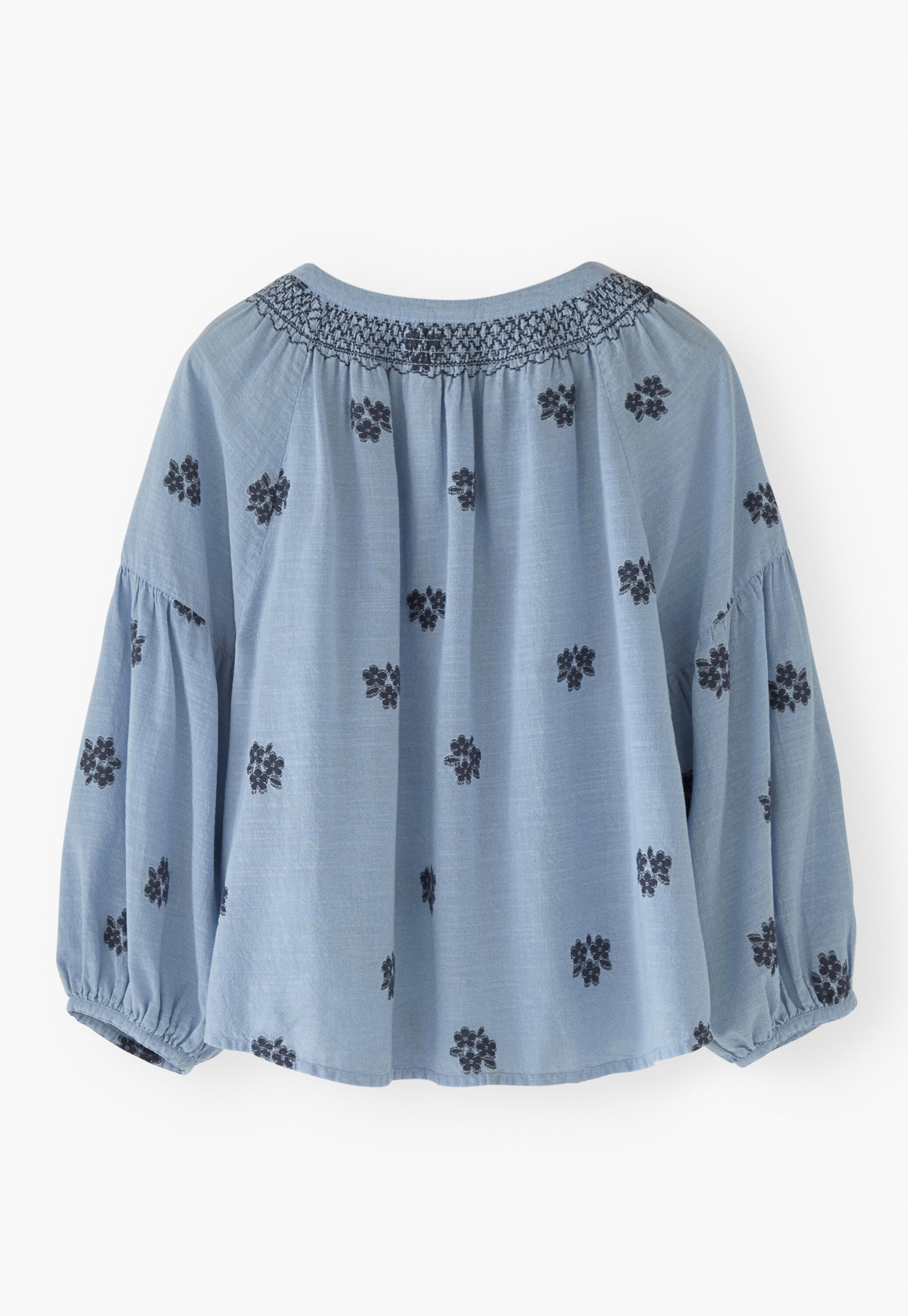 Clipped jacquard blouse