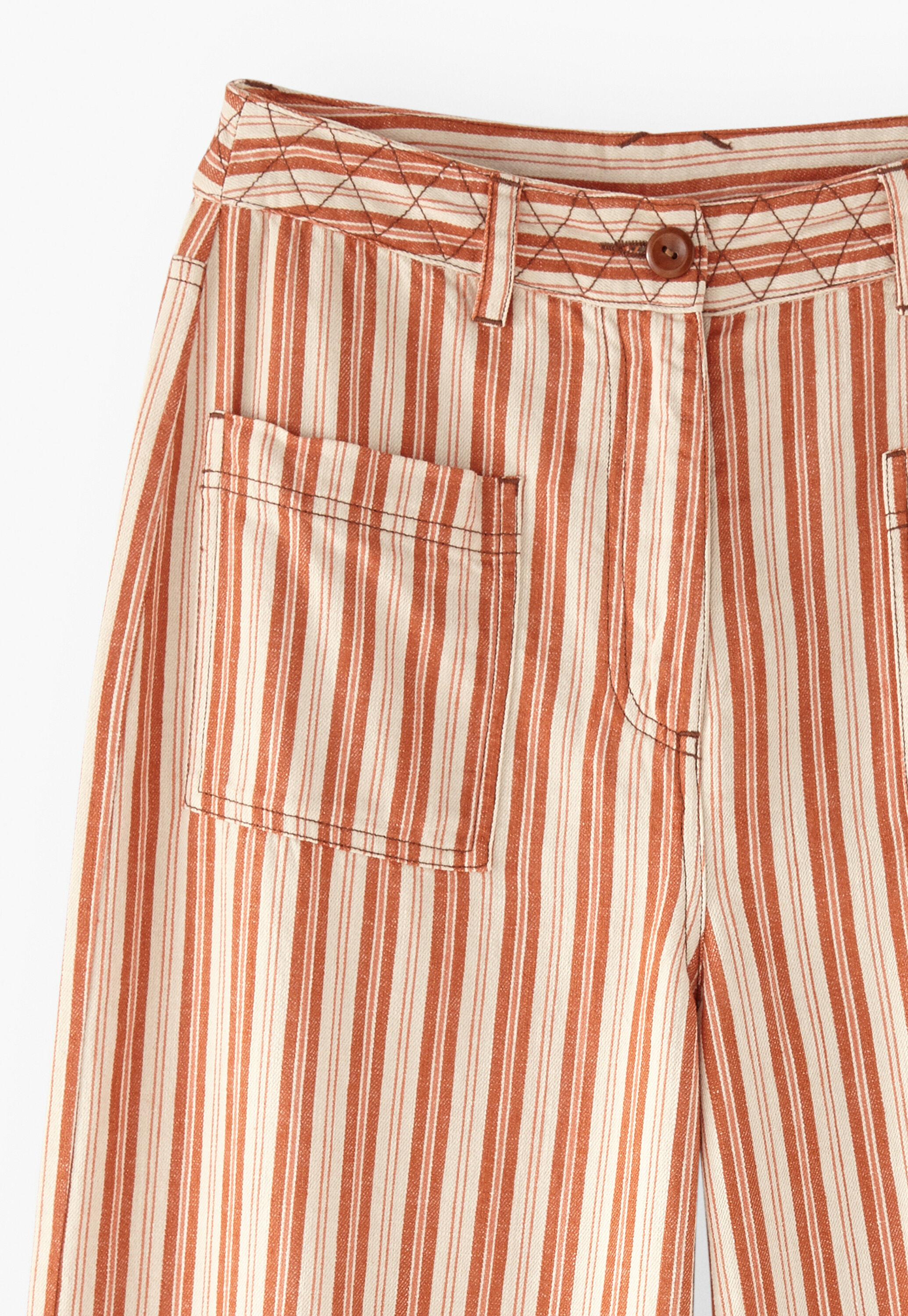 Striped trousers