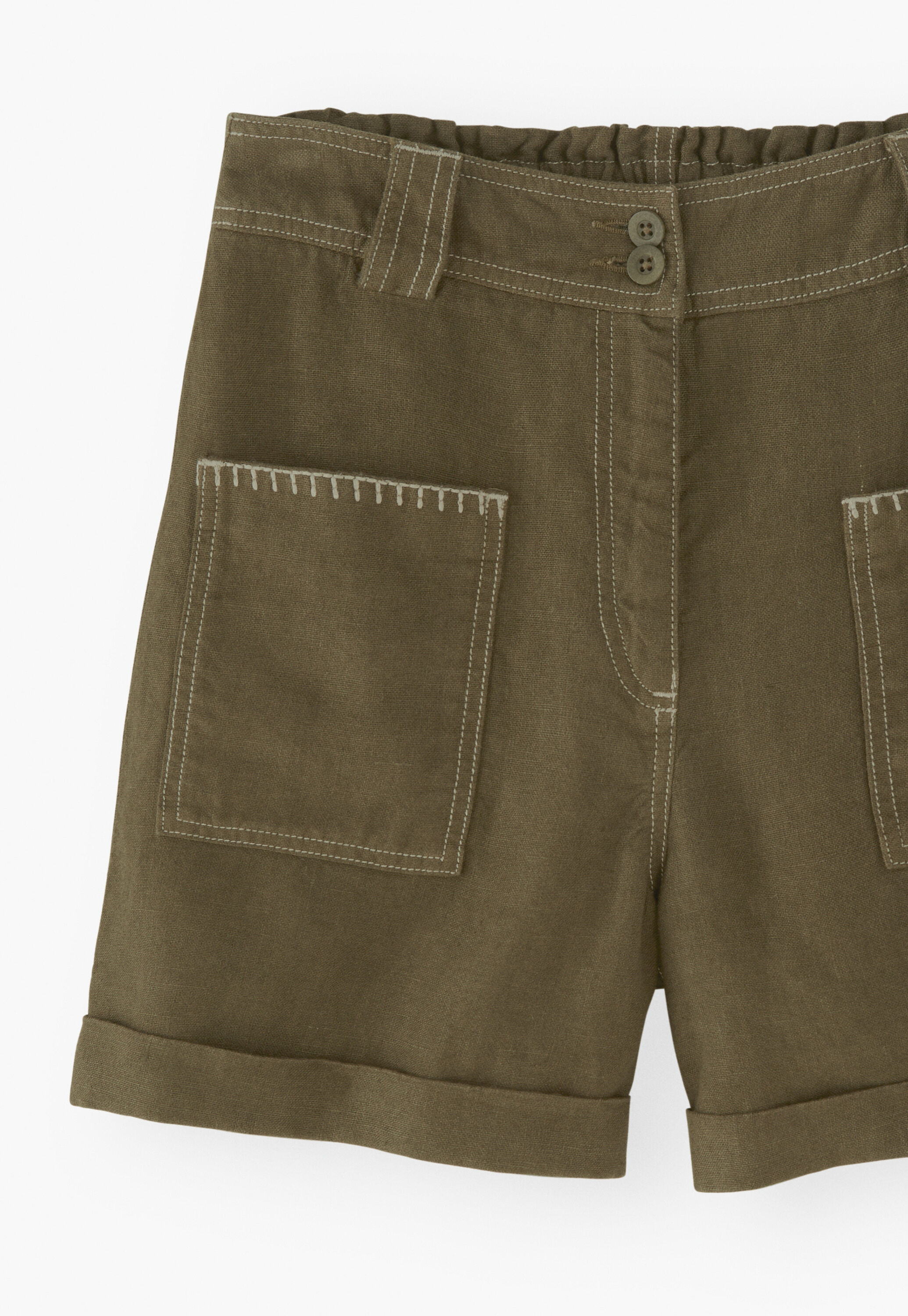 Patch-pocket shorts