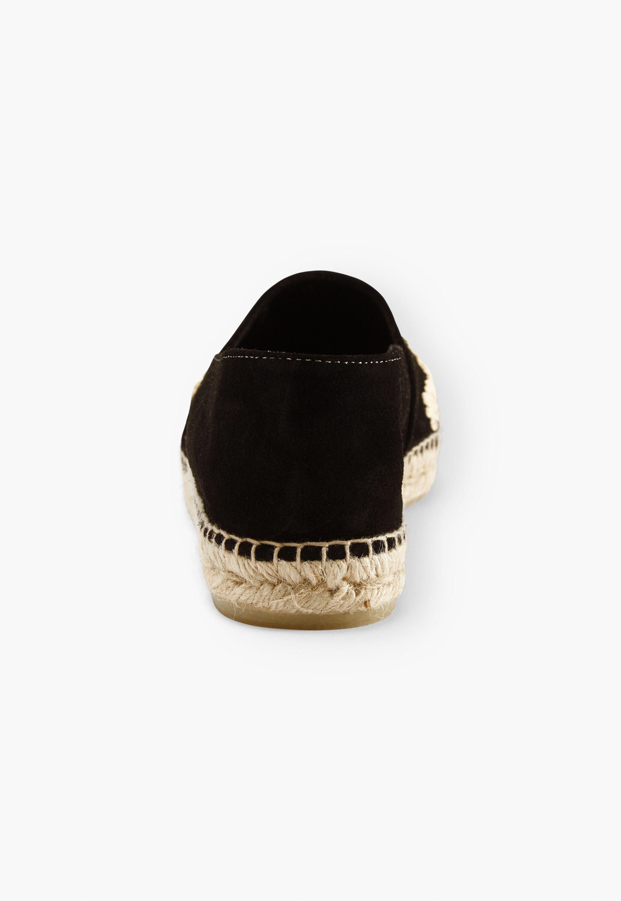 Raffia-toe espadrilles, Black, large