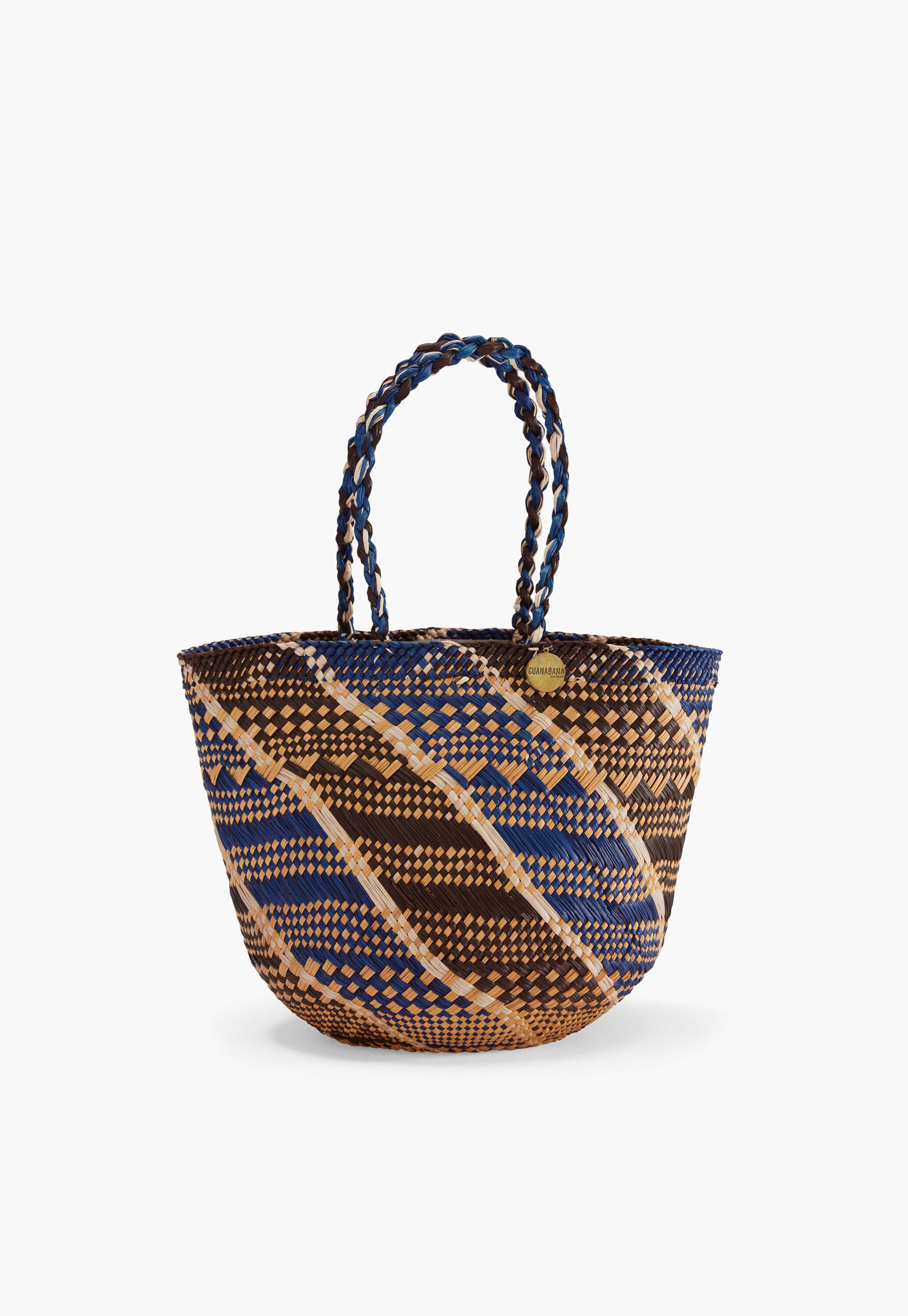 Woven striped bag