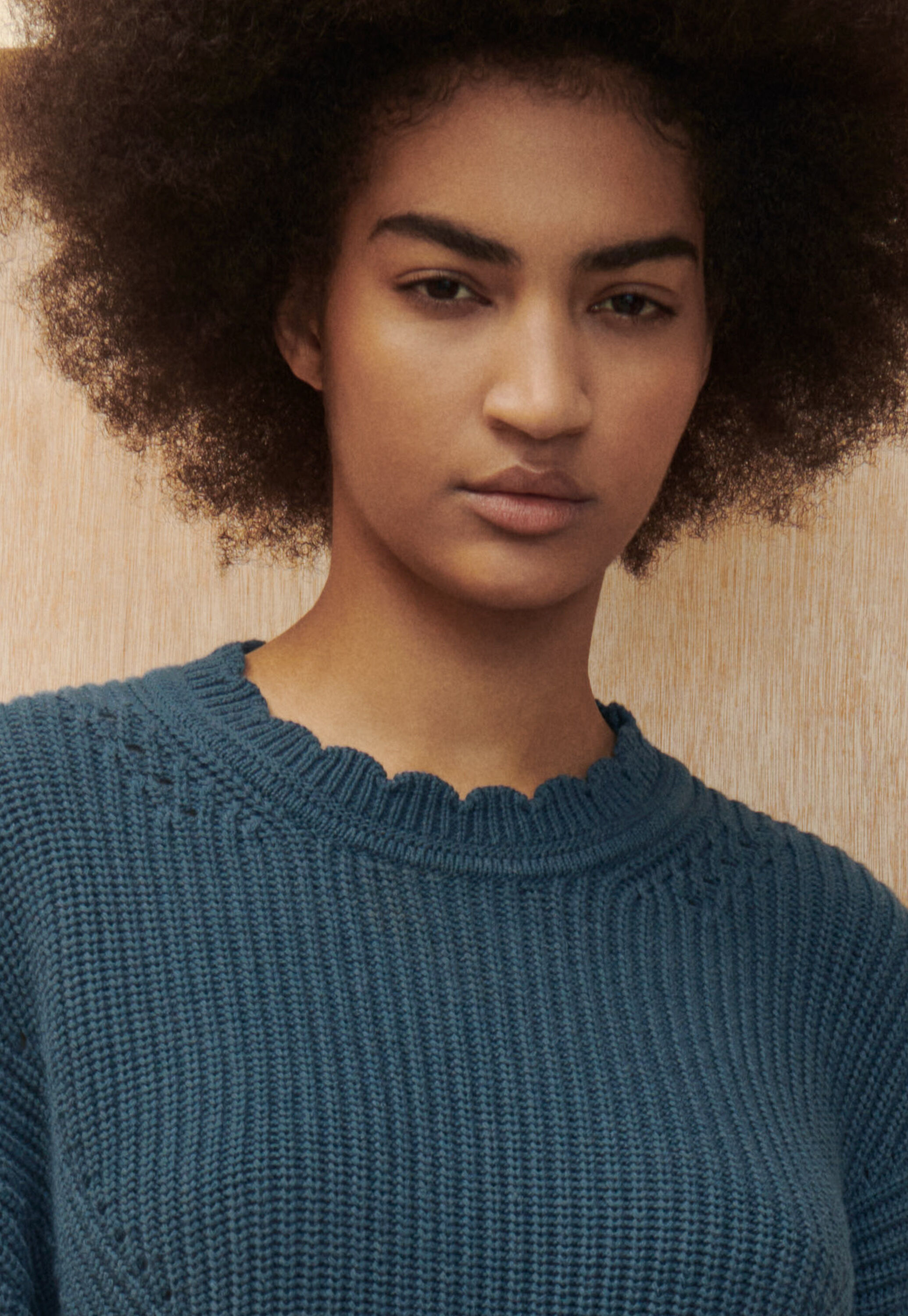 Rib-stitch sweater