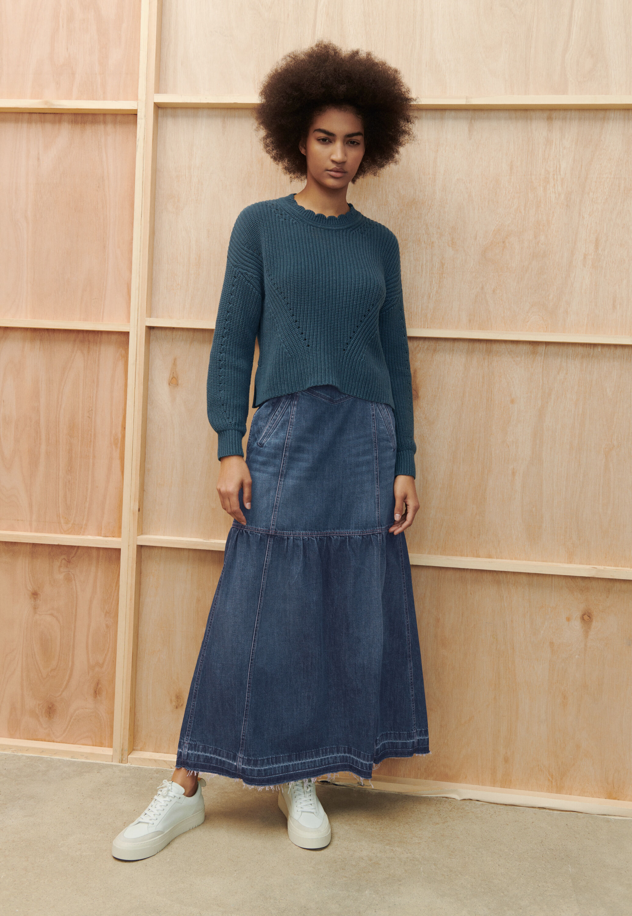 Rib-stitch sweater