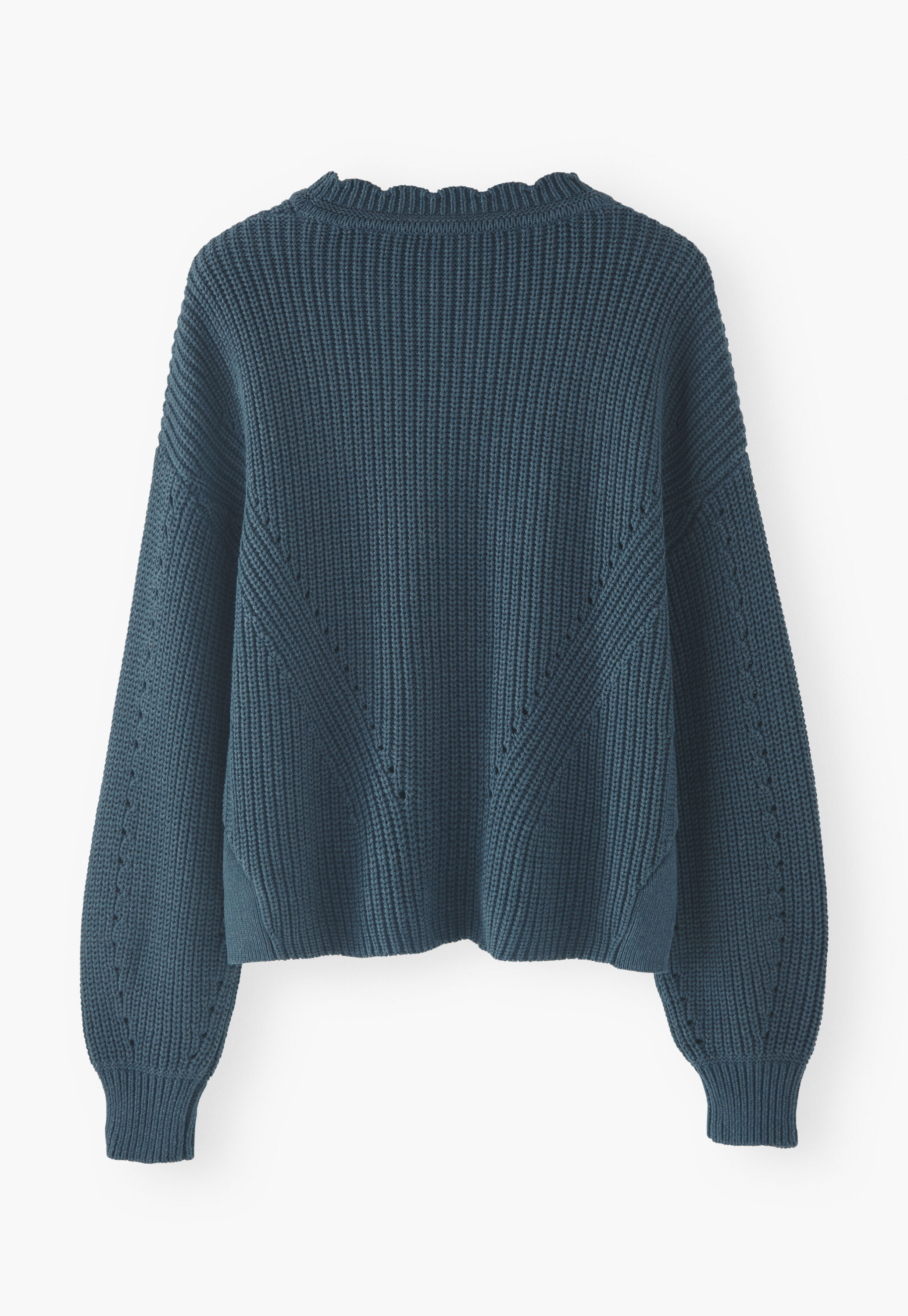 Rib-stitch sweater