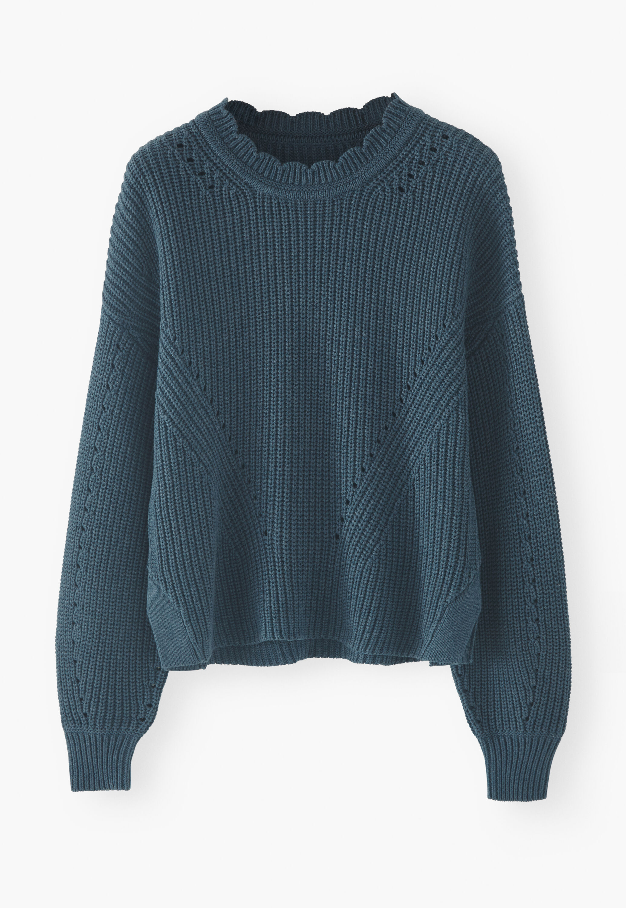 Rib-stitch sweater