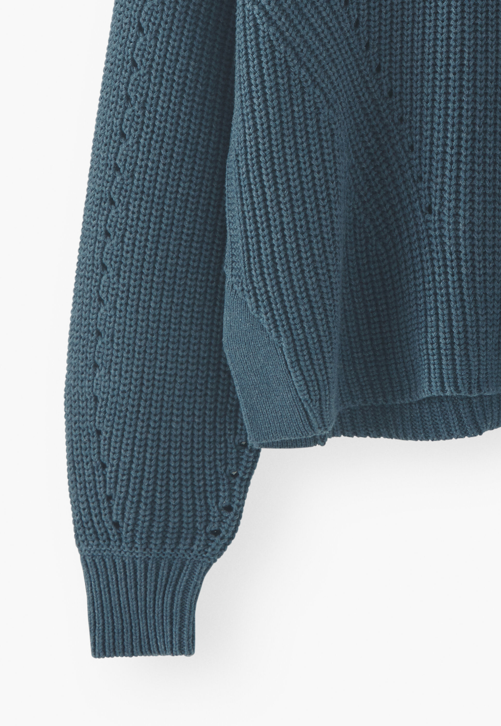 Rib-stitch sweater