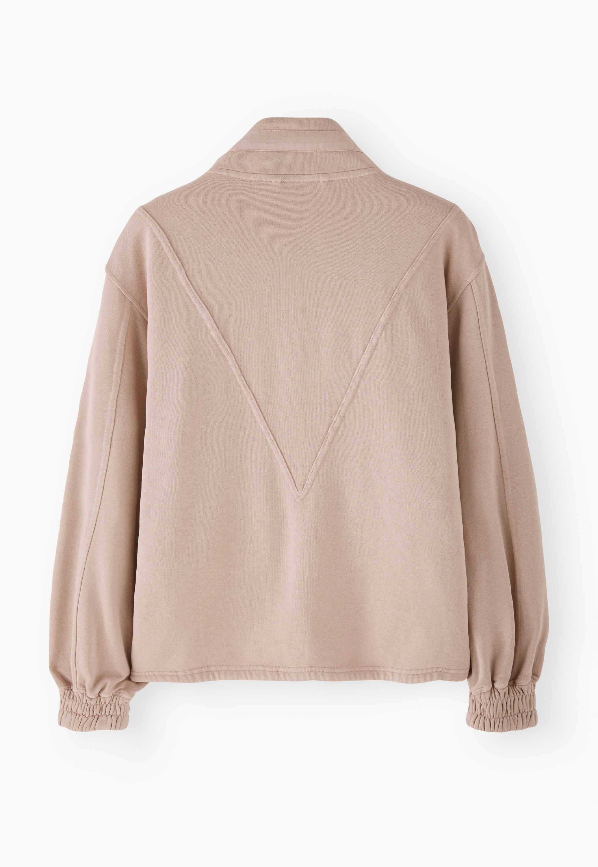 High-neck jersey jacket
