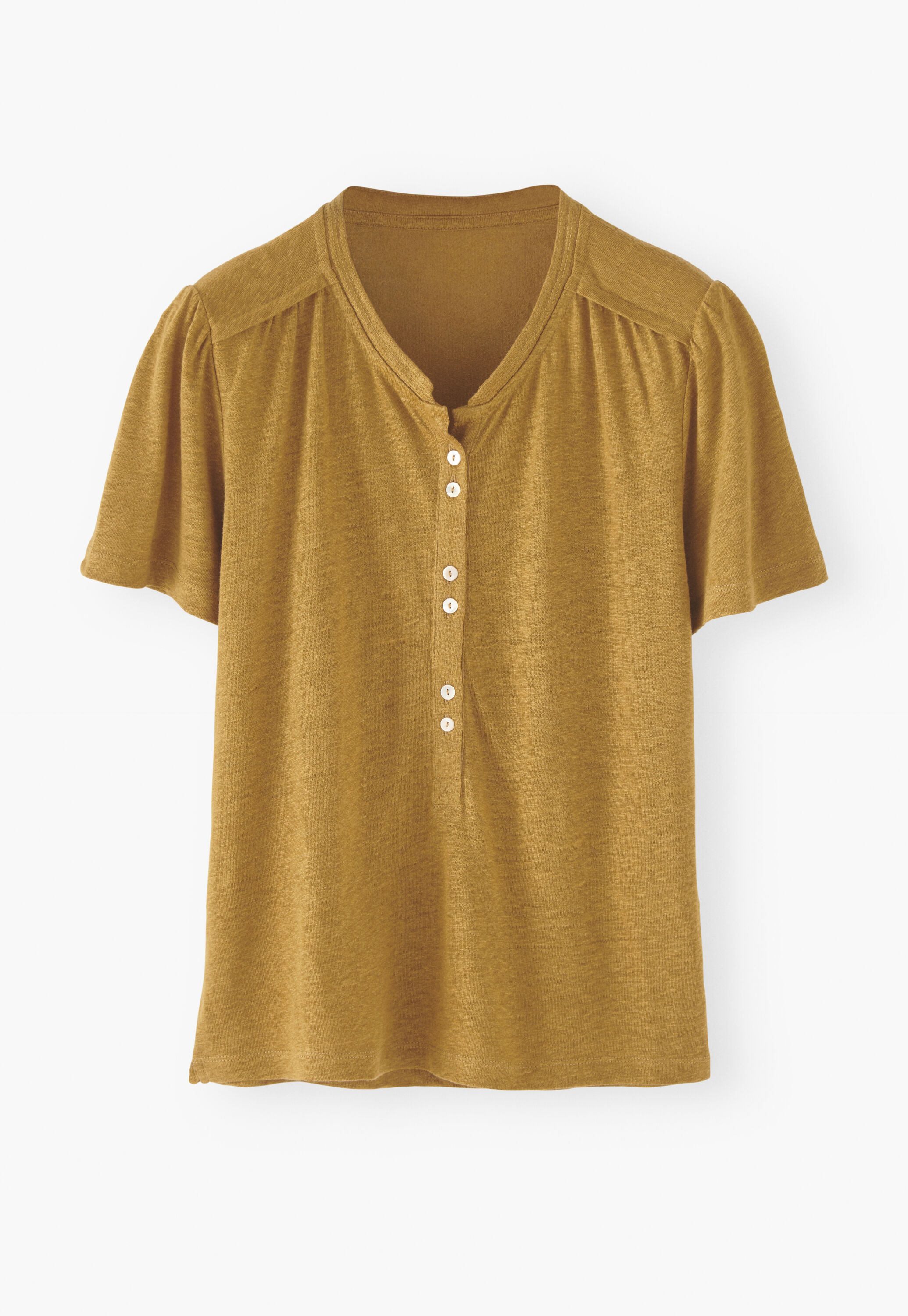Collared jersey top