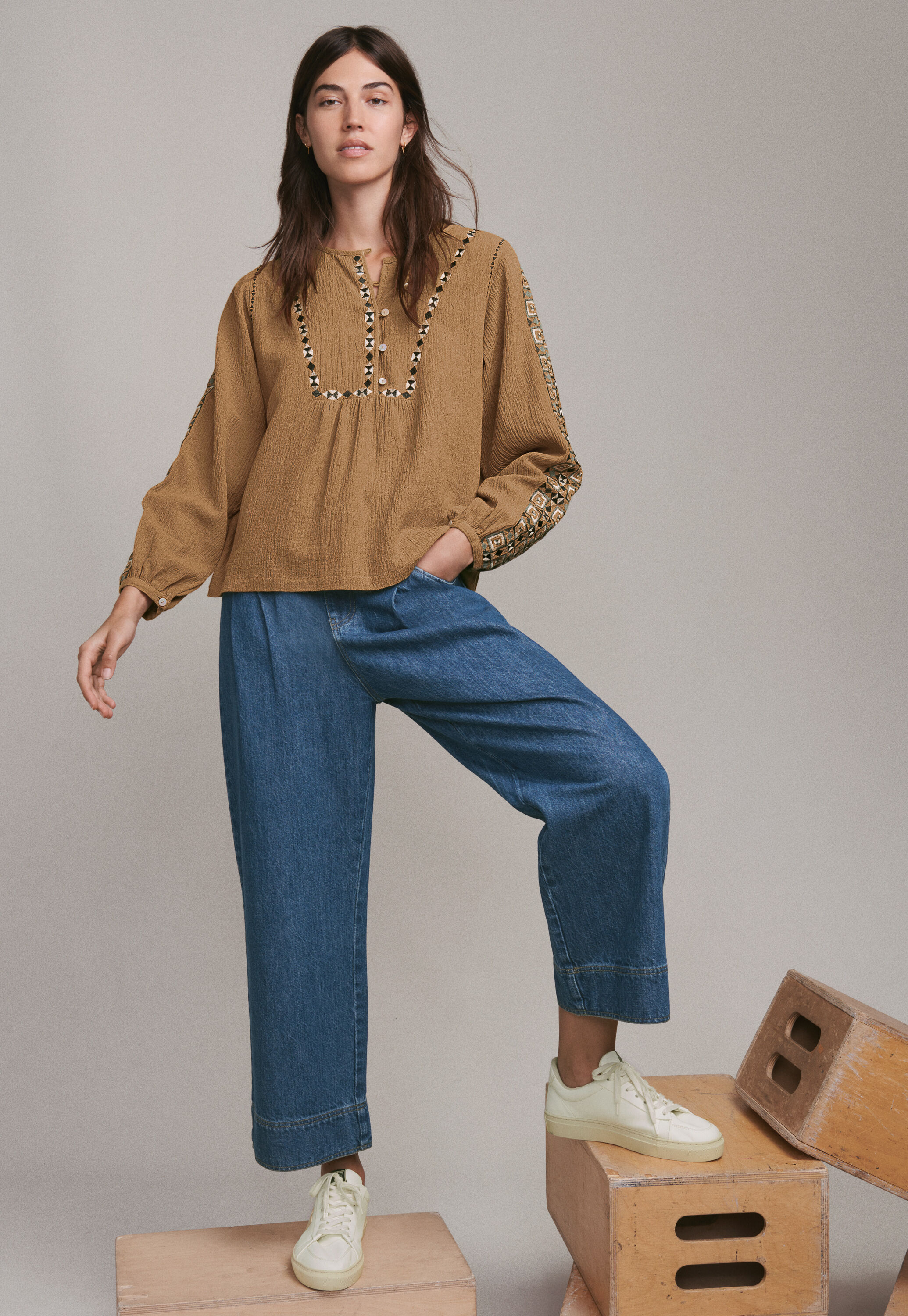 Cropped jeans