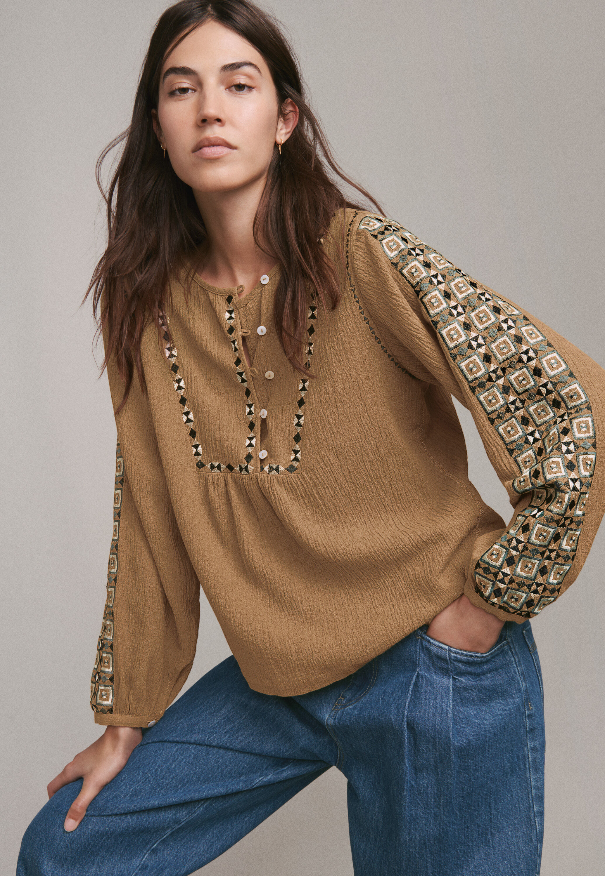 Embroidered blouse