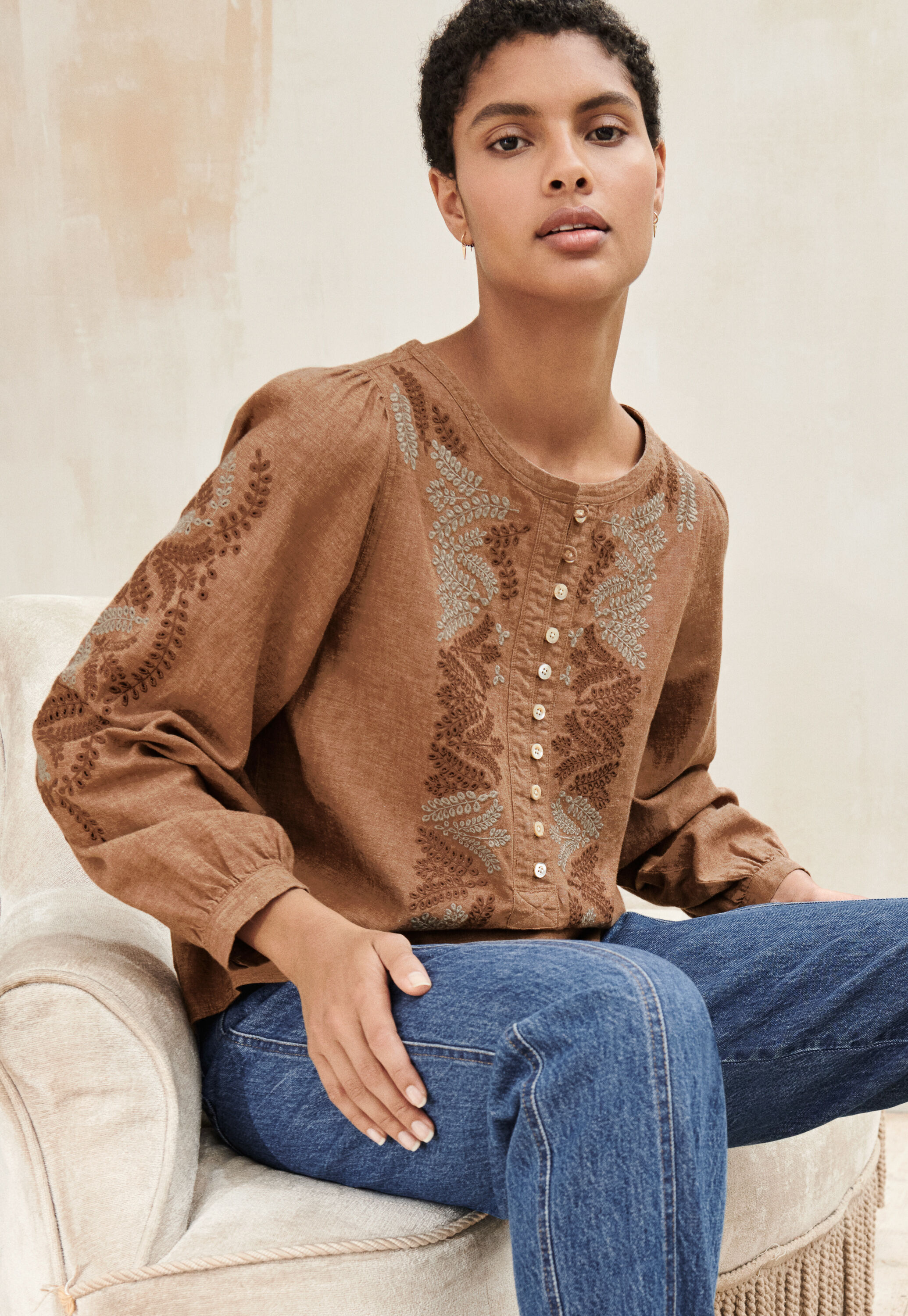 Embroidered blouse