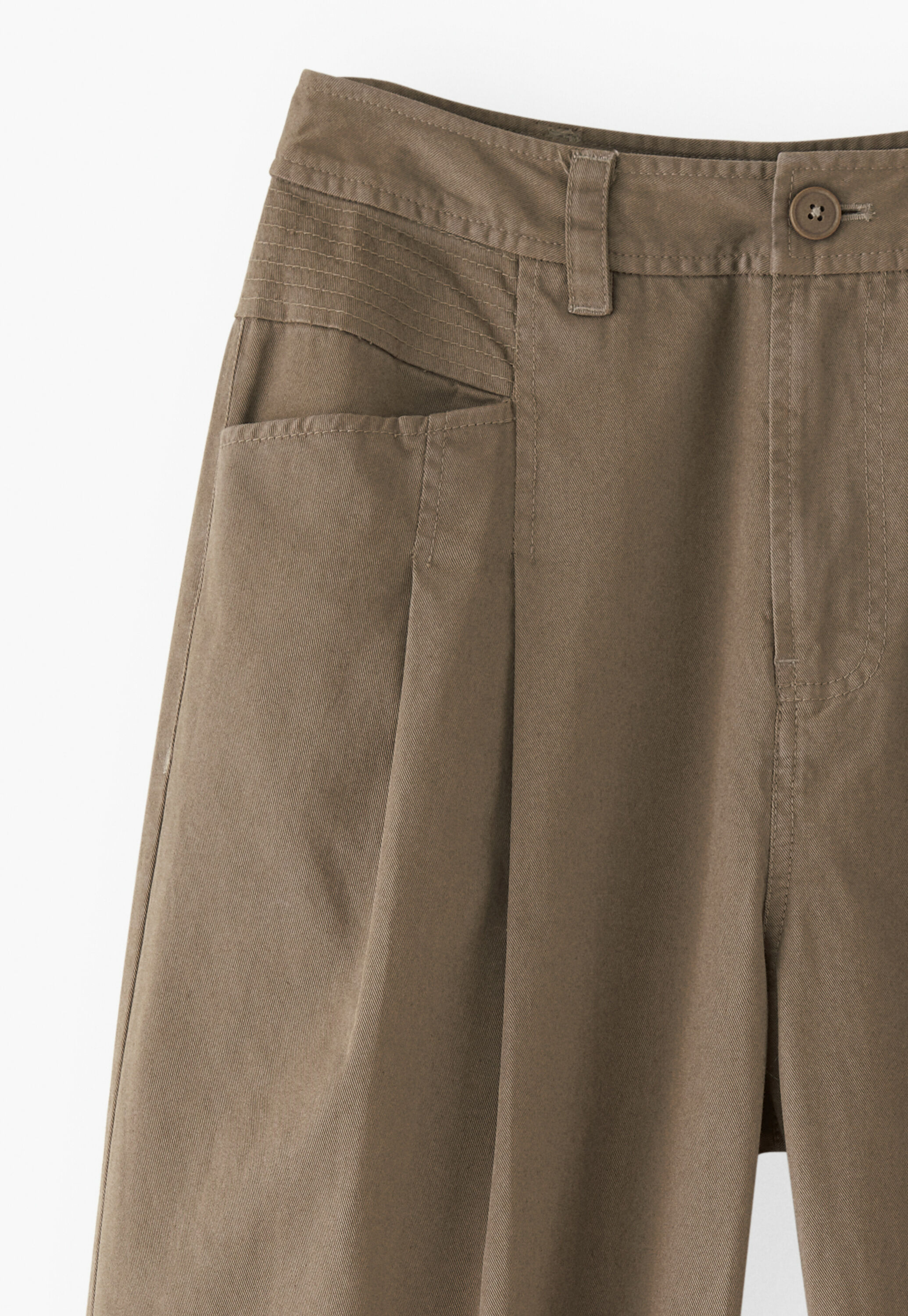 Stitch-detail trousers