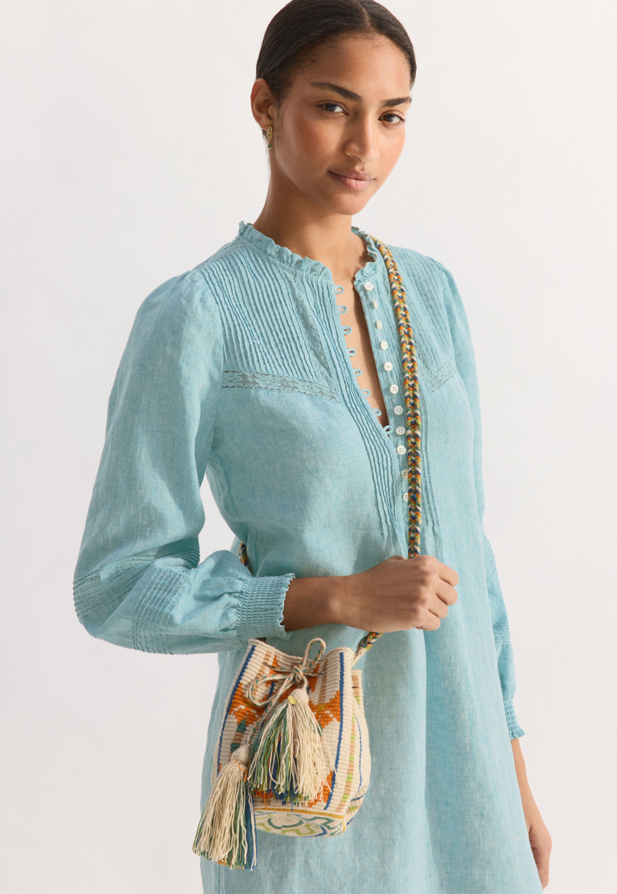 Pintuck dress