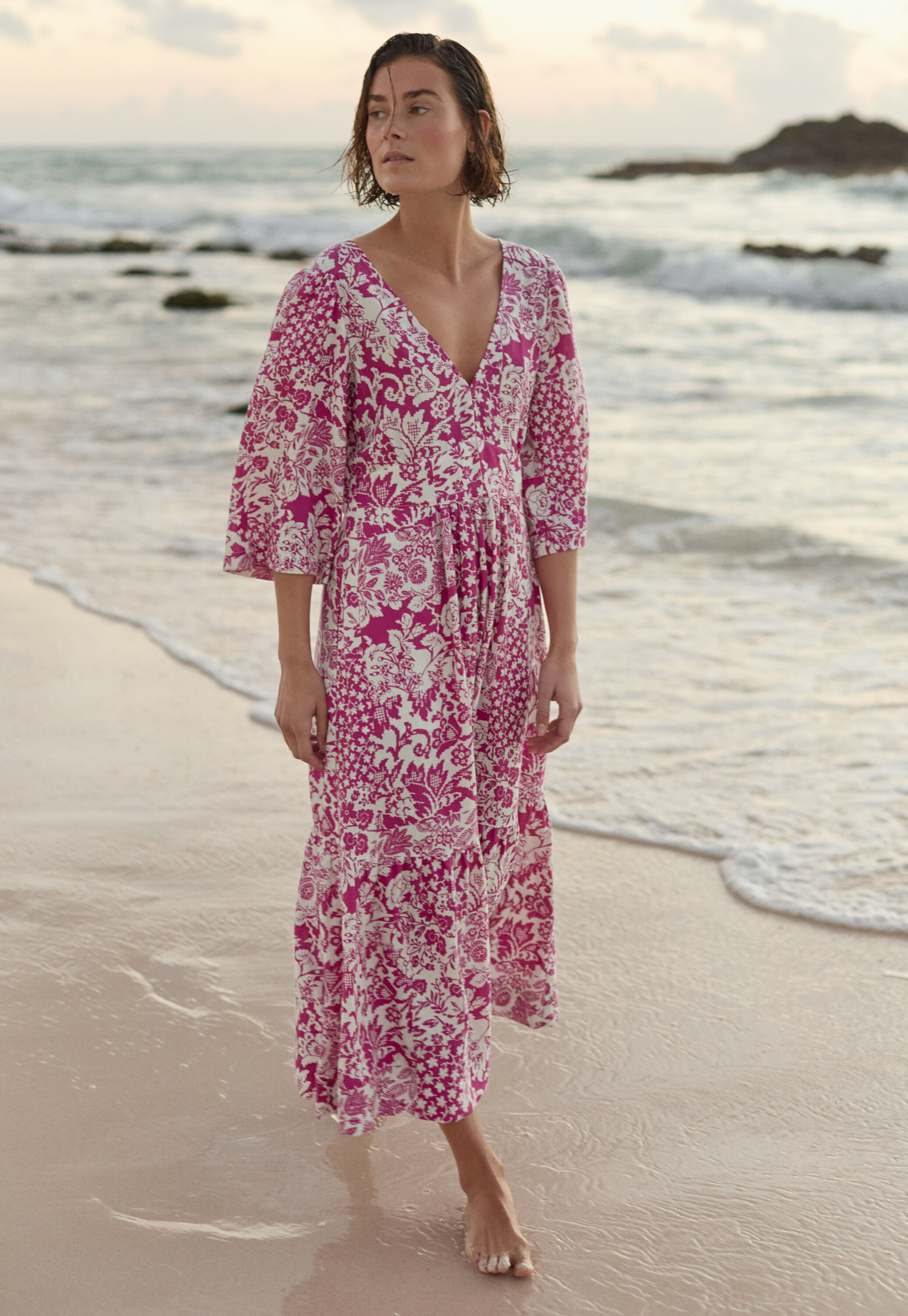 Printed maxi-dress