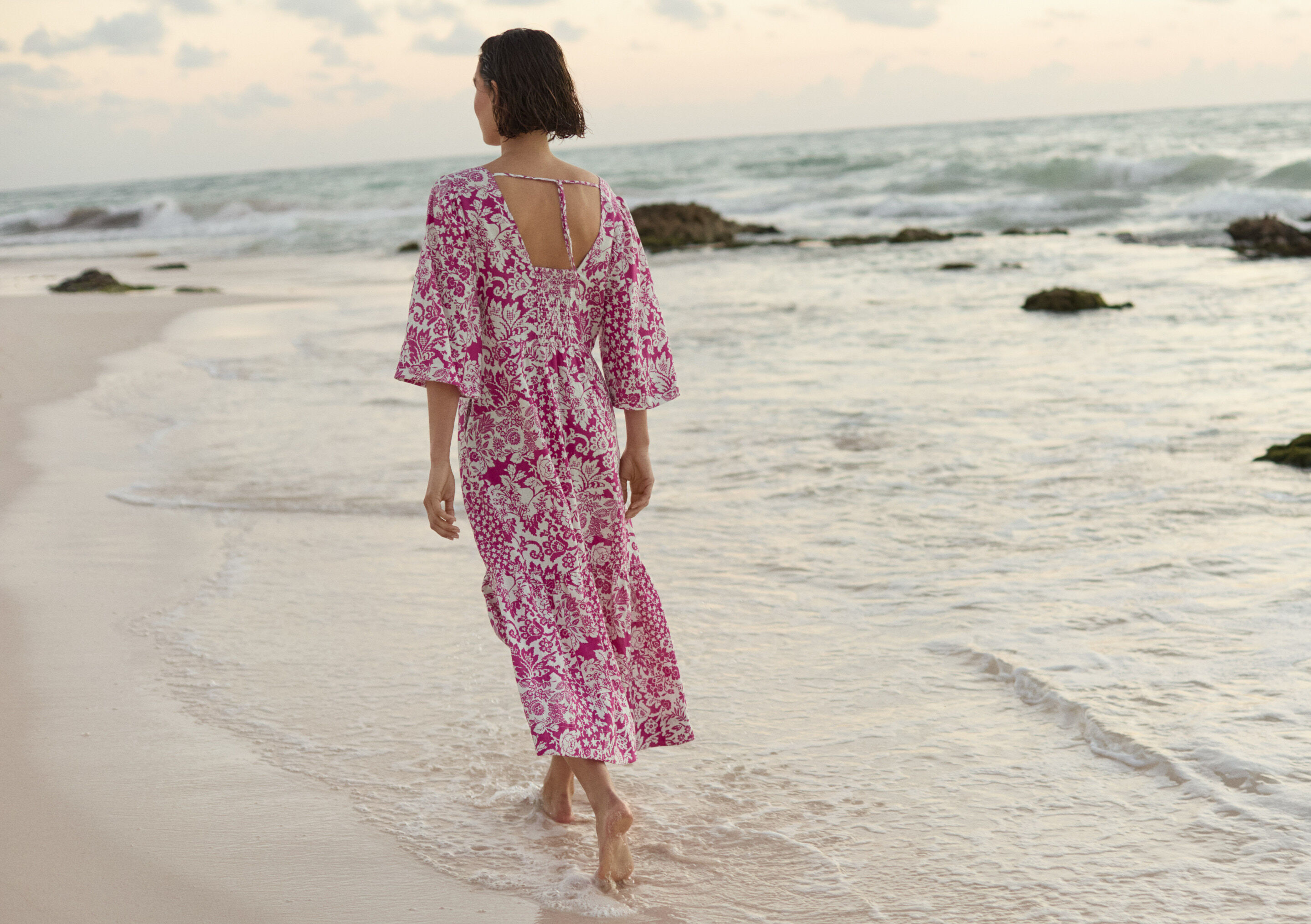 Printed maxi-dress