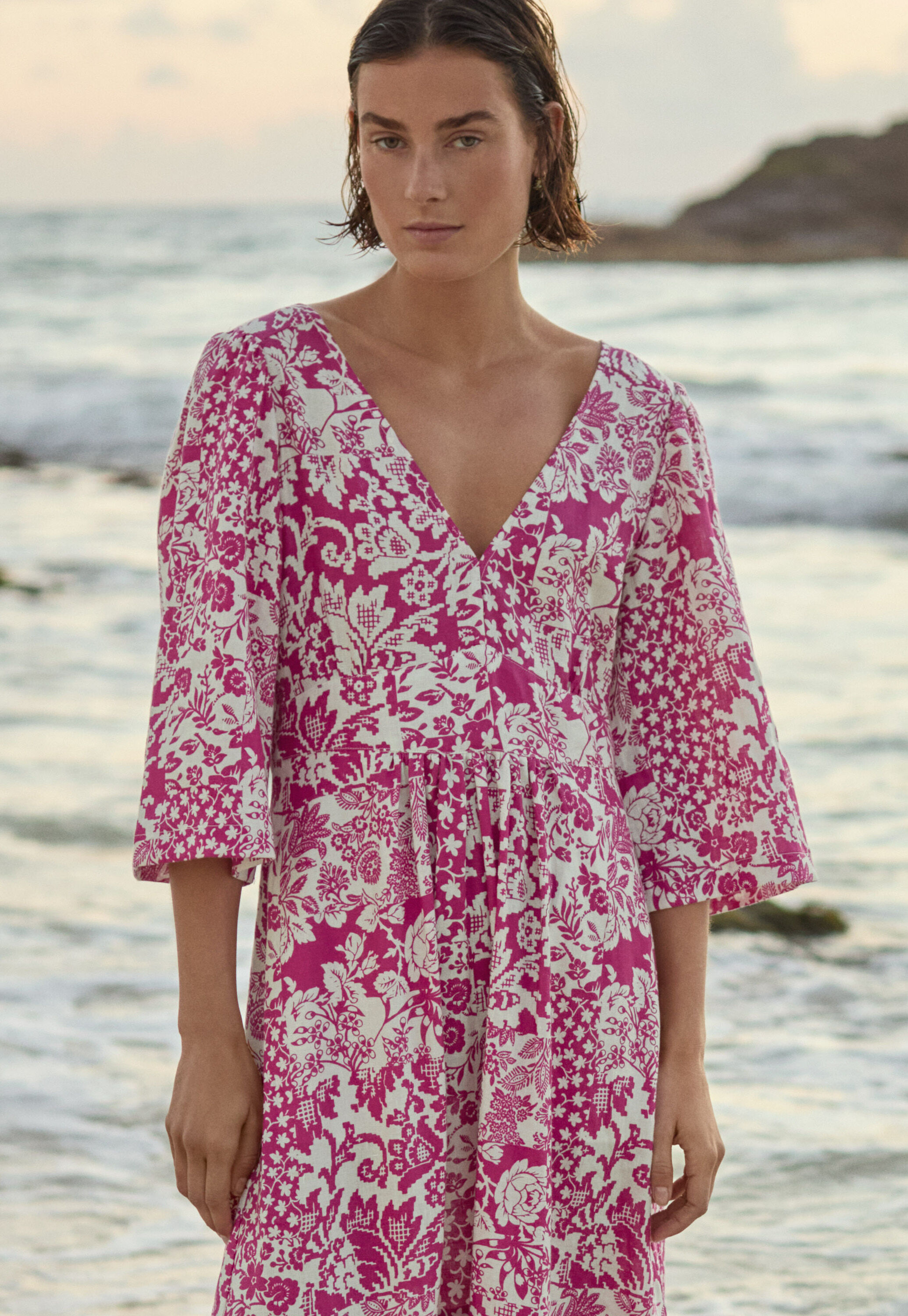 Printed maxi-dress