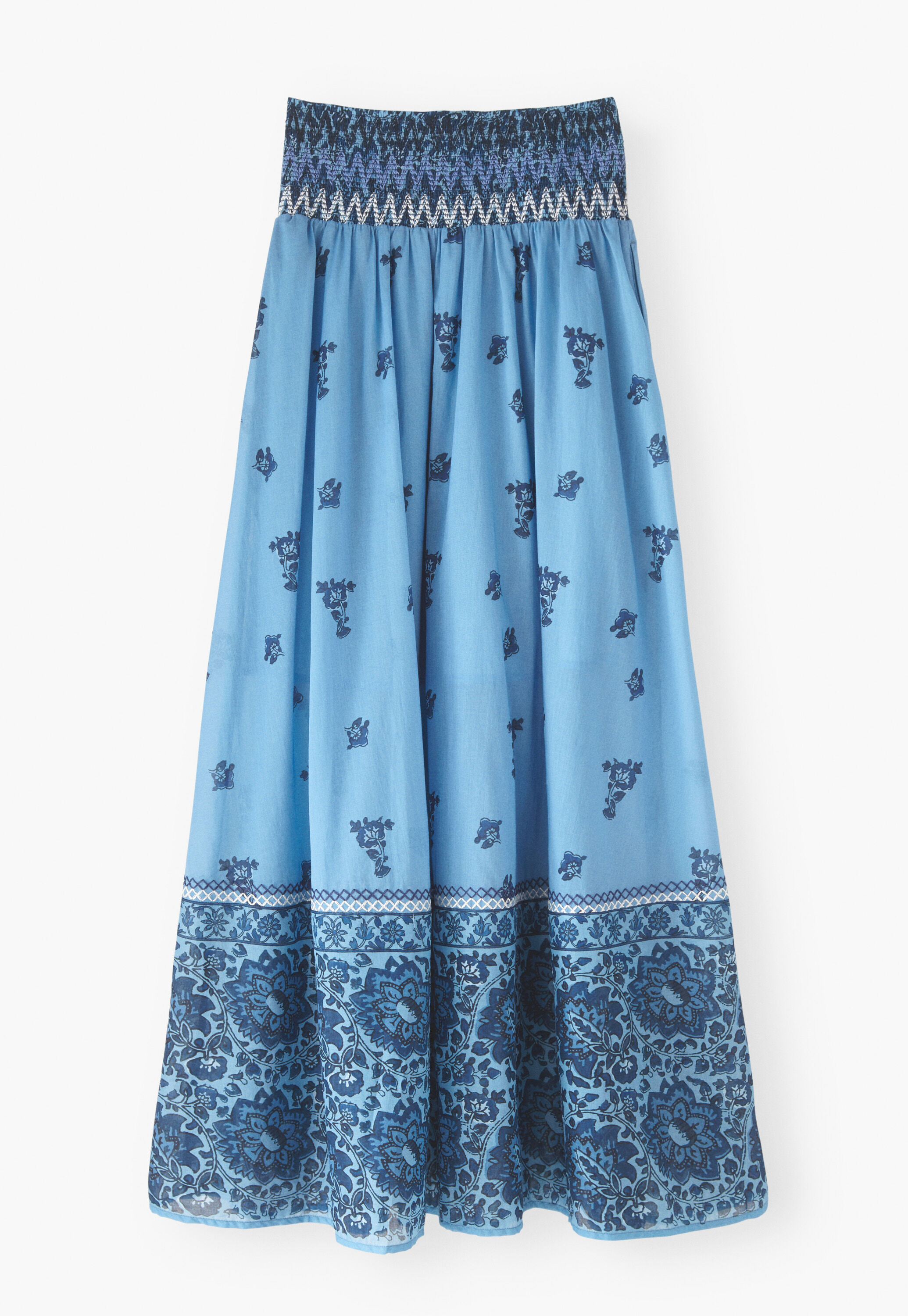 Printed maxi-skirt