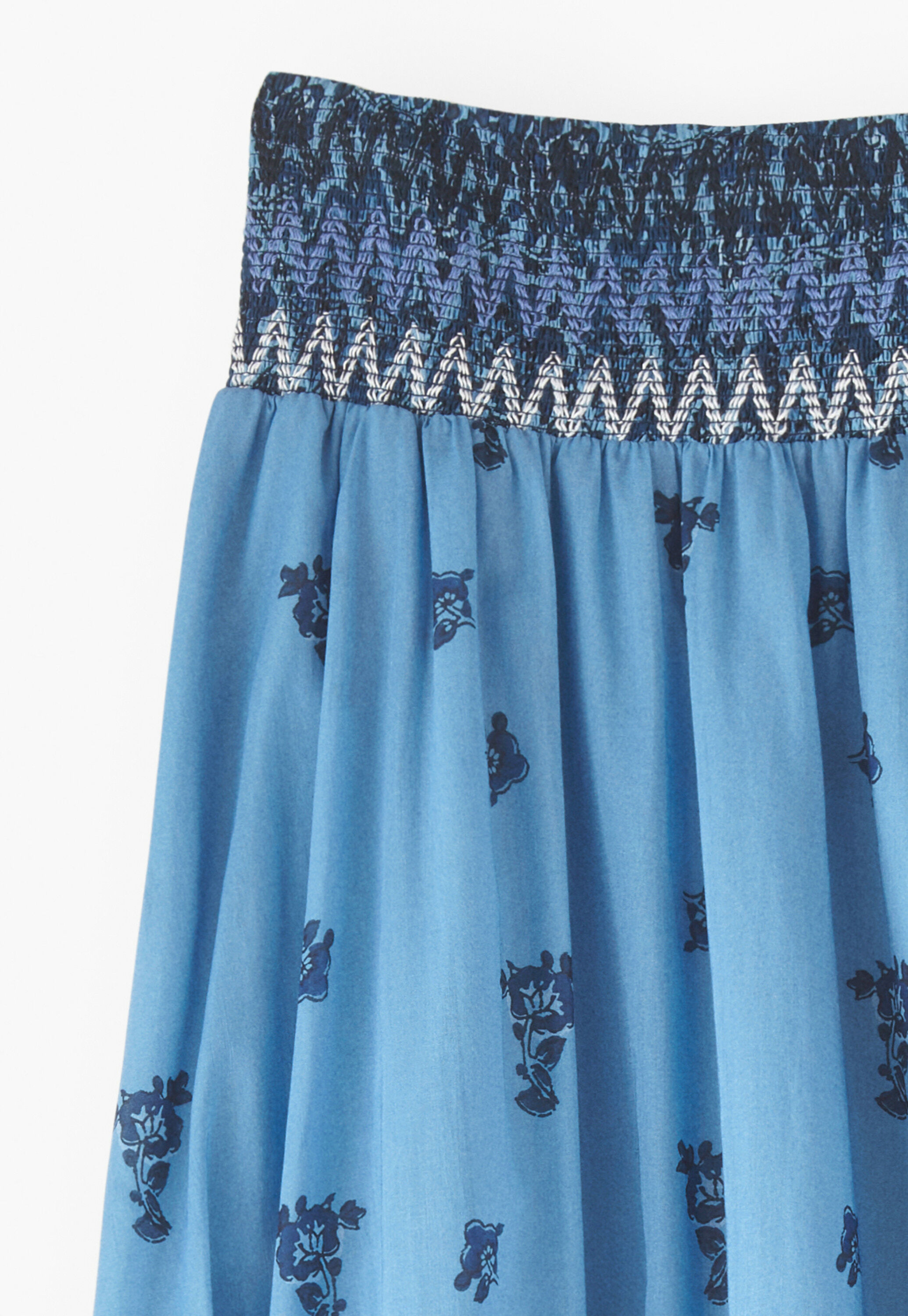 Printed maxi-skirt
