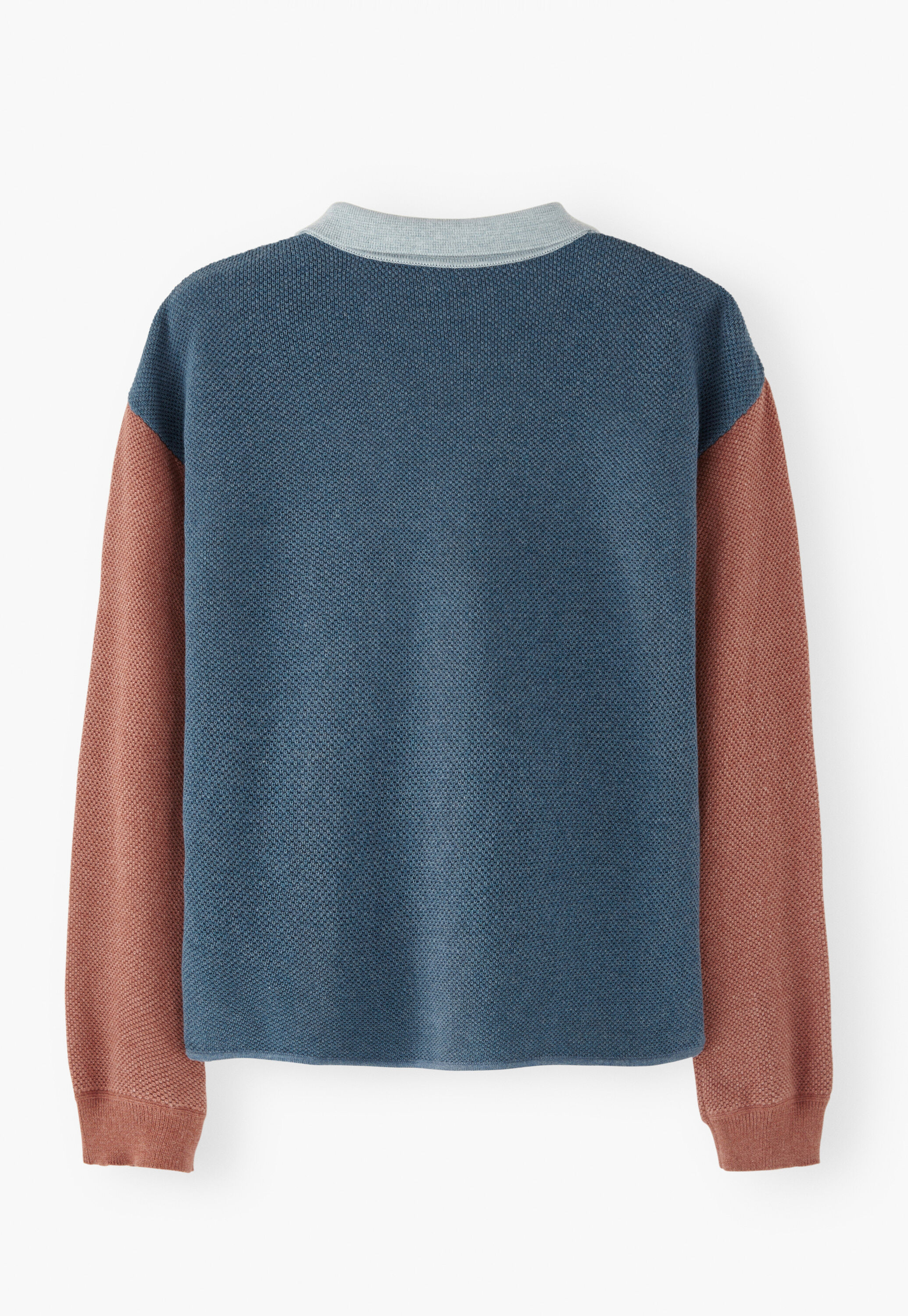 Piqu&eacute; striped rugby sweater