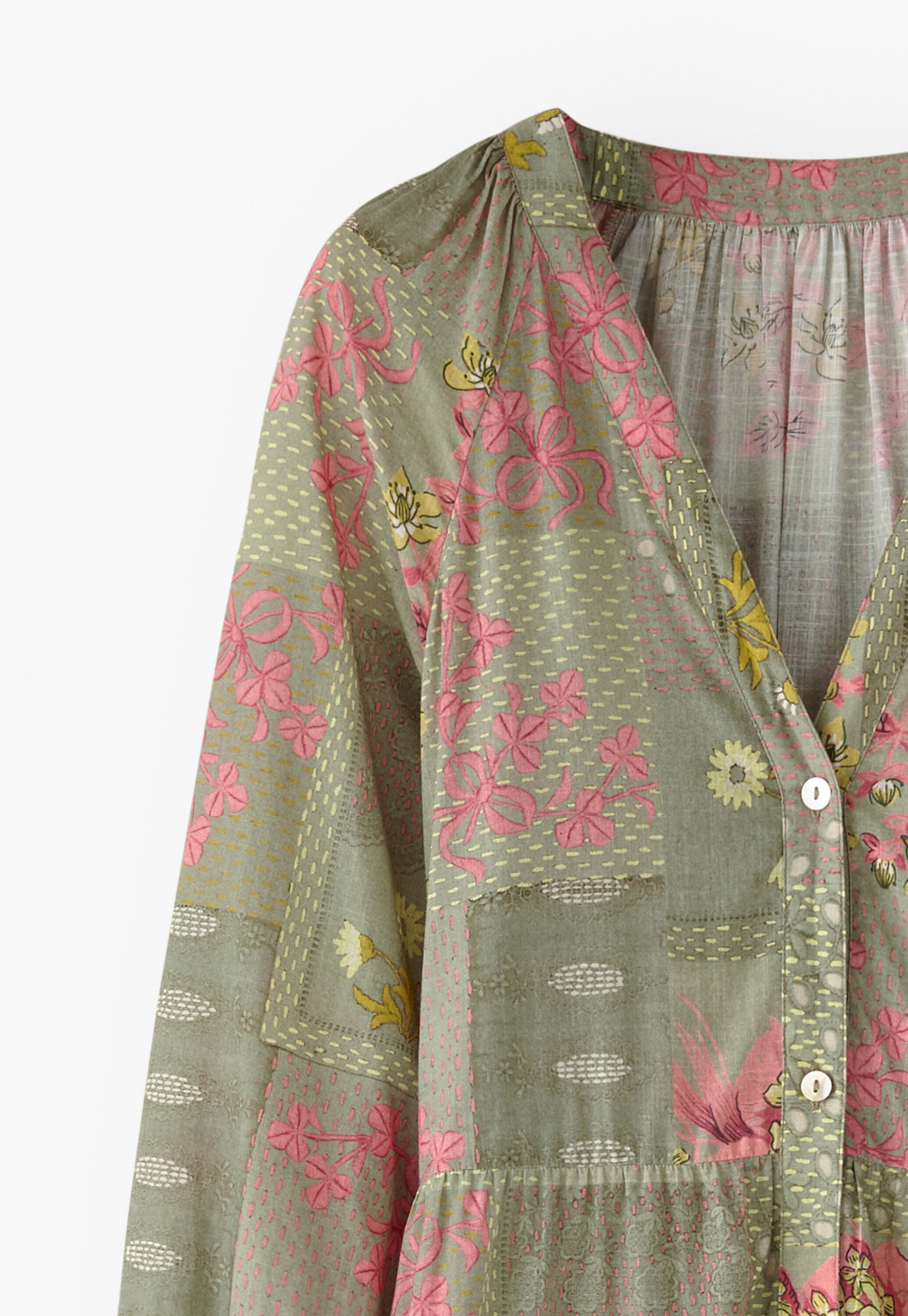 Printed tiered dress