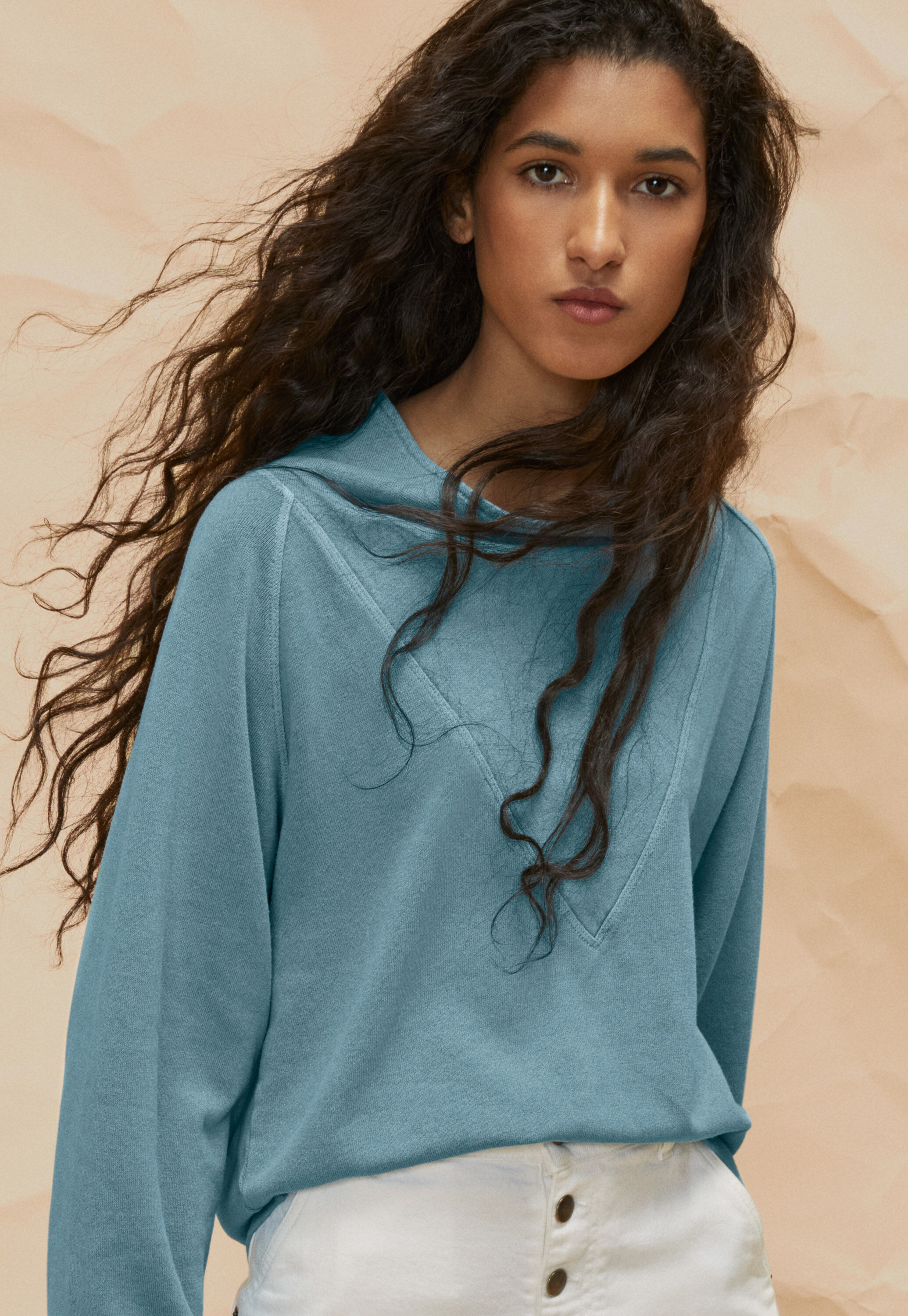 Cowl-neck sweater