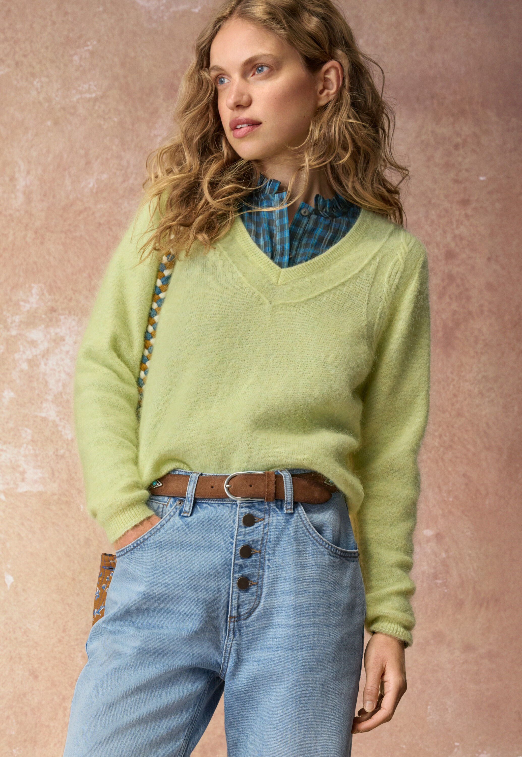 V-neck sweater