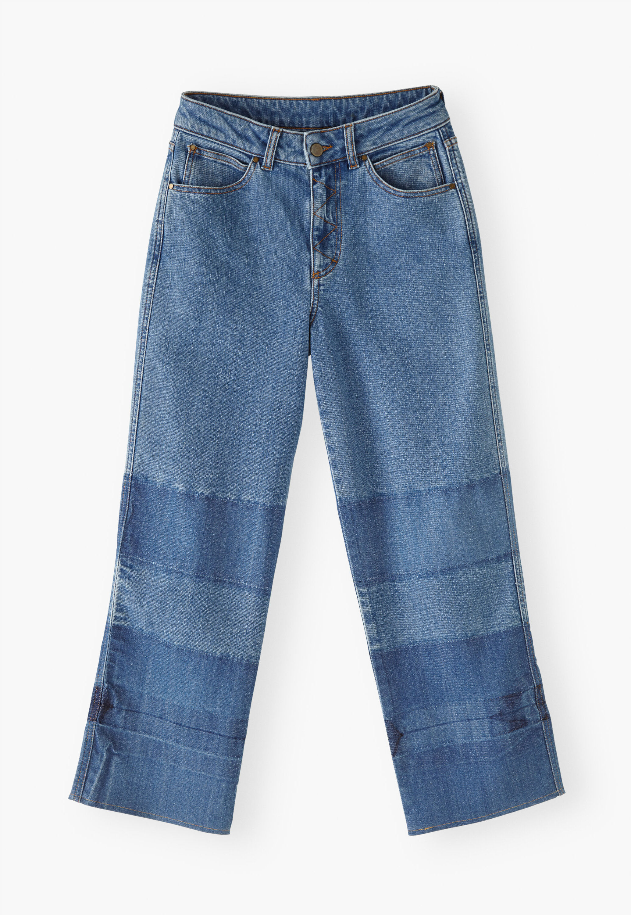 Patched jeans