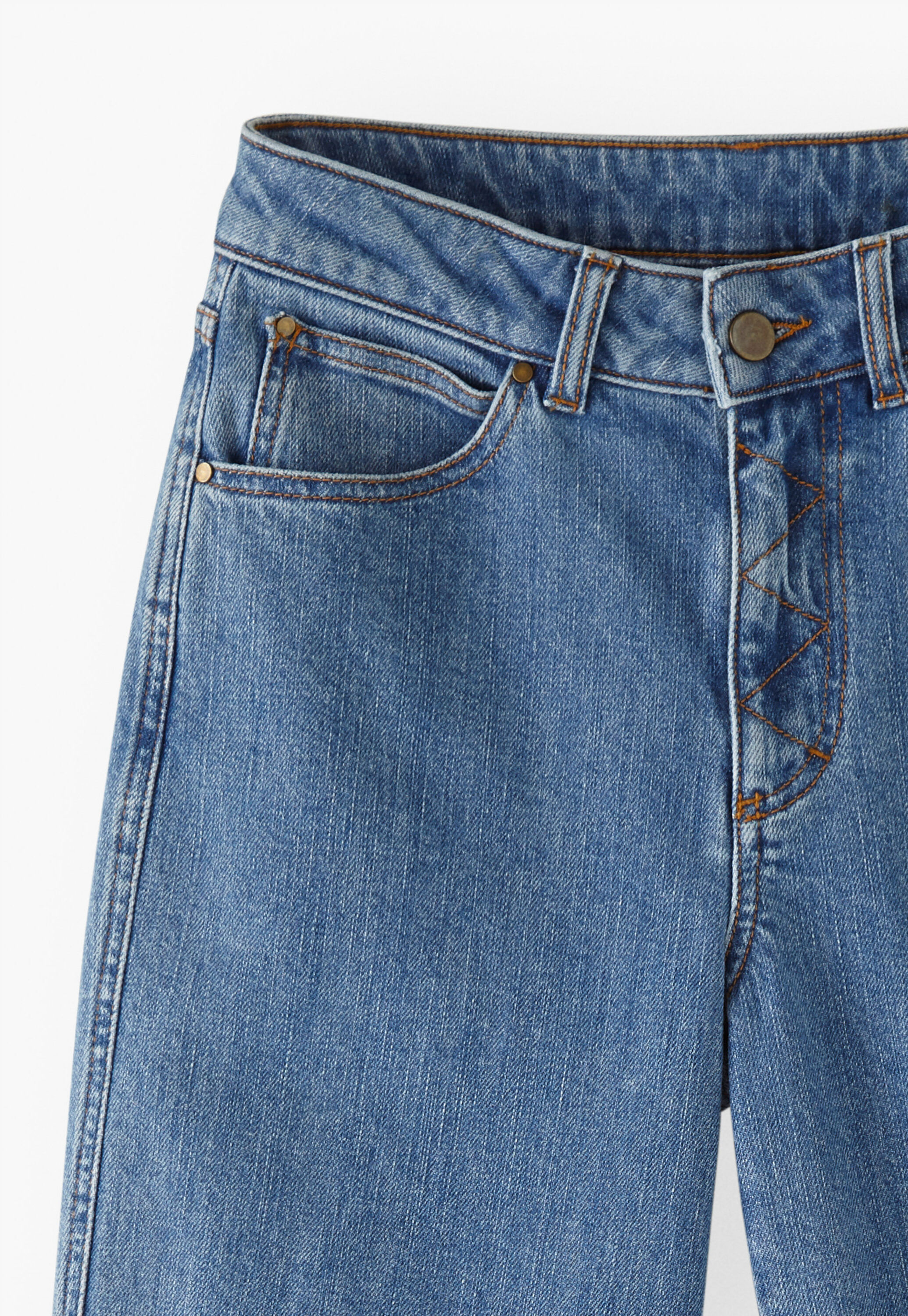 Patched jeans