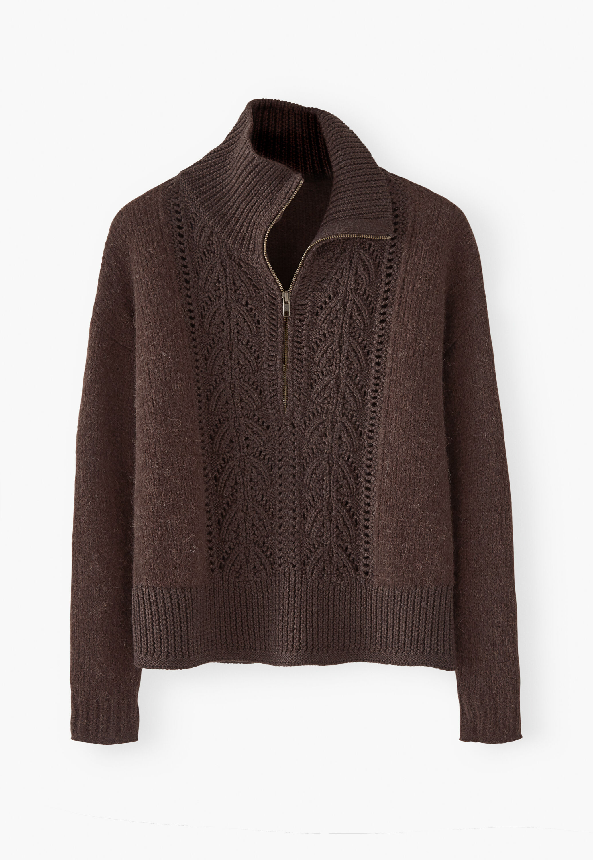 Zip-neck sweater