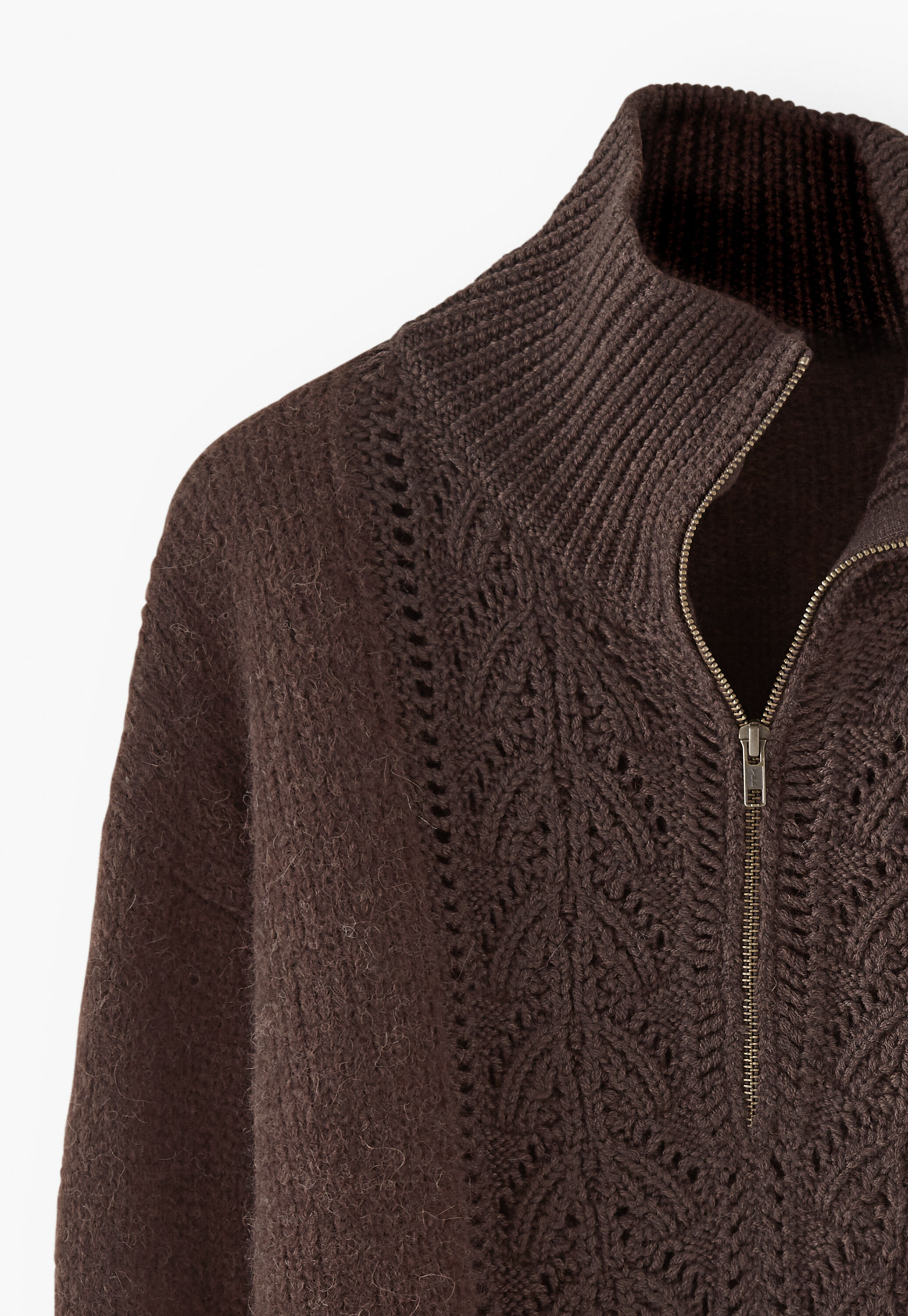 Zip-neck sweater