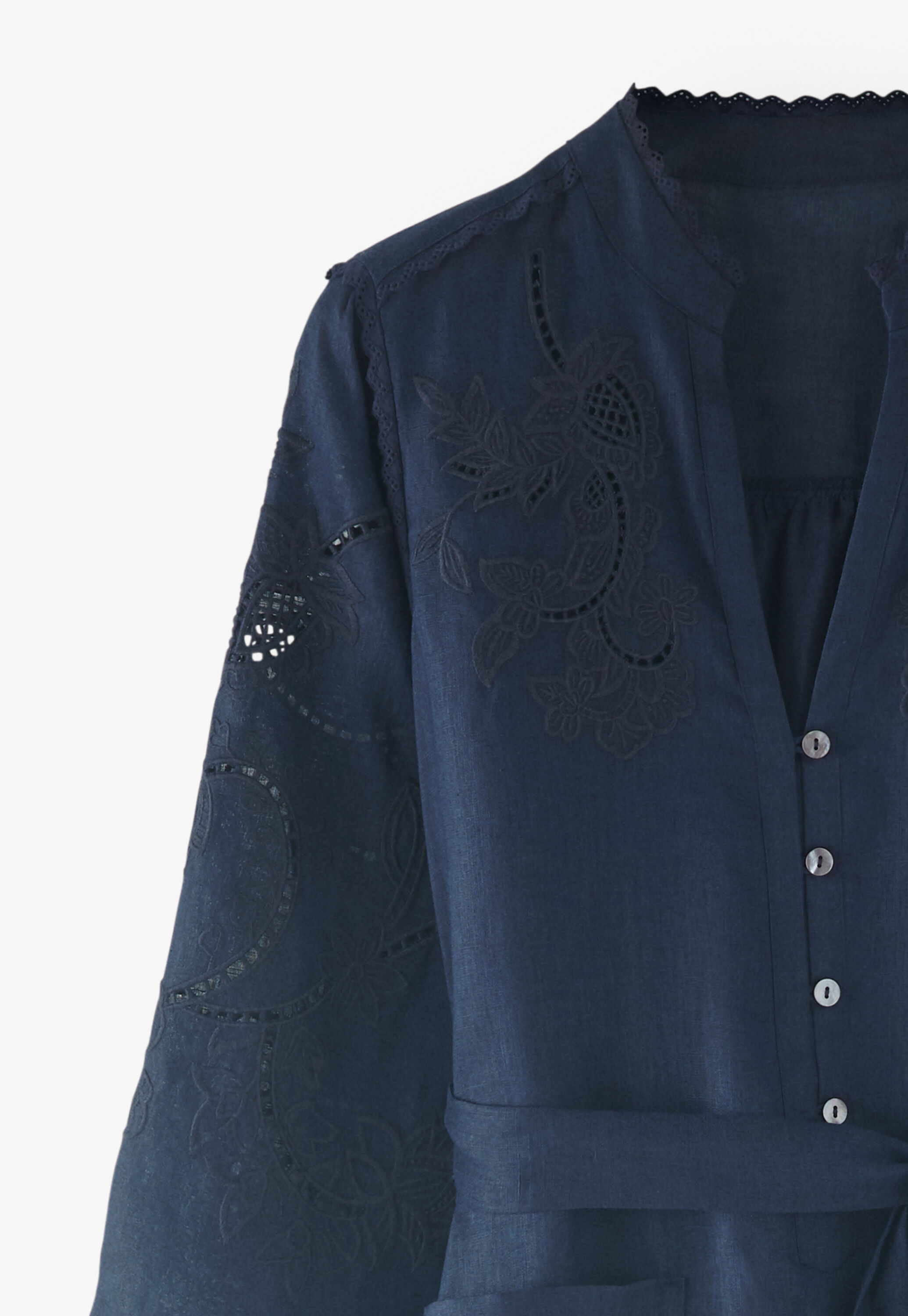 Embroidered cutwork dress