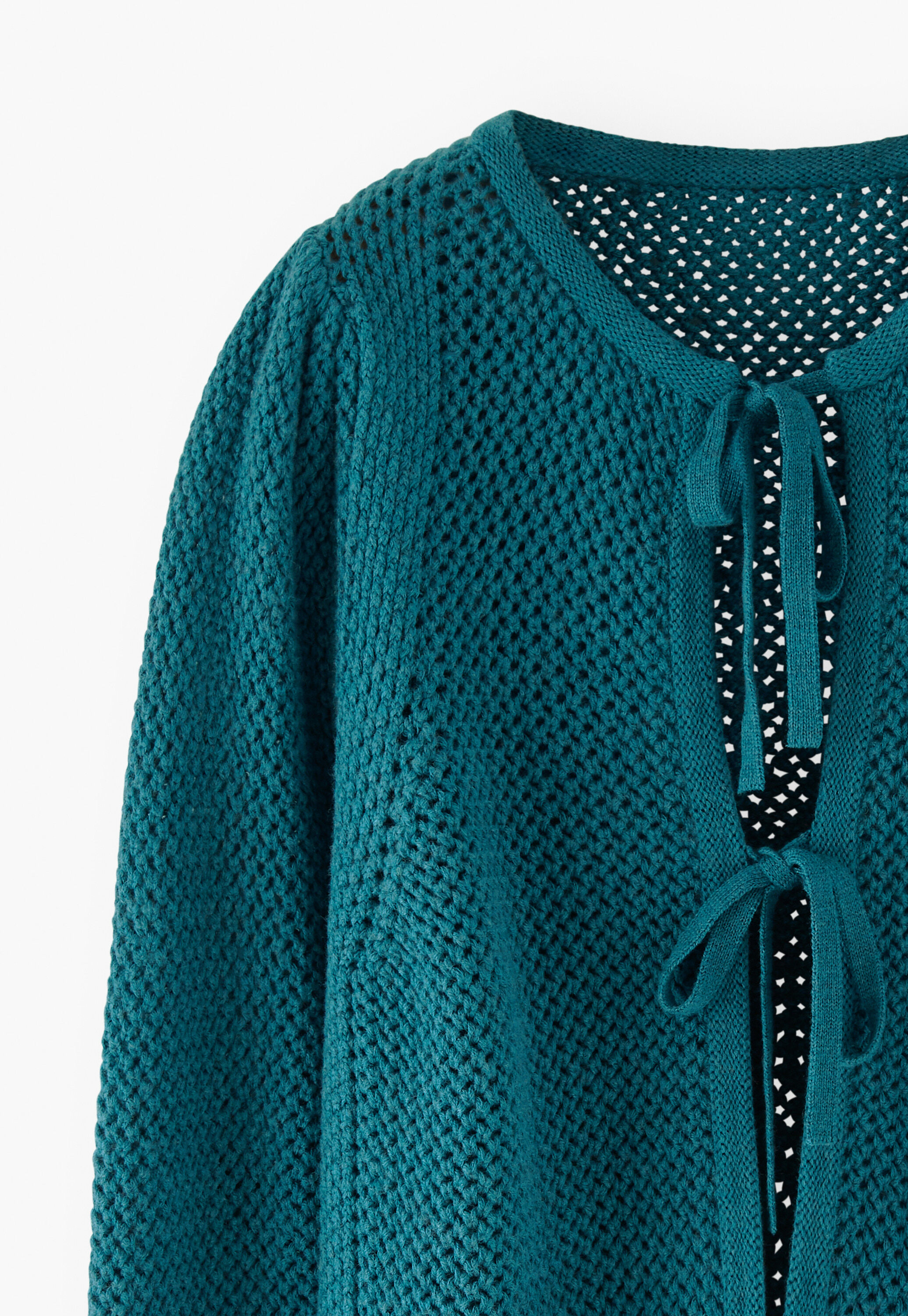 Tie-front cardigan
