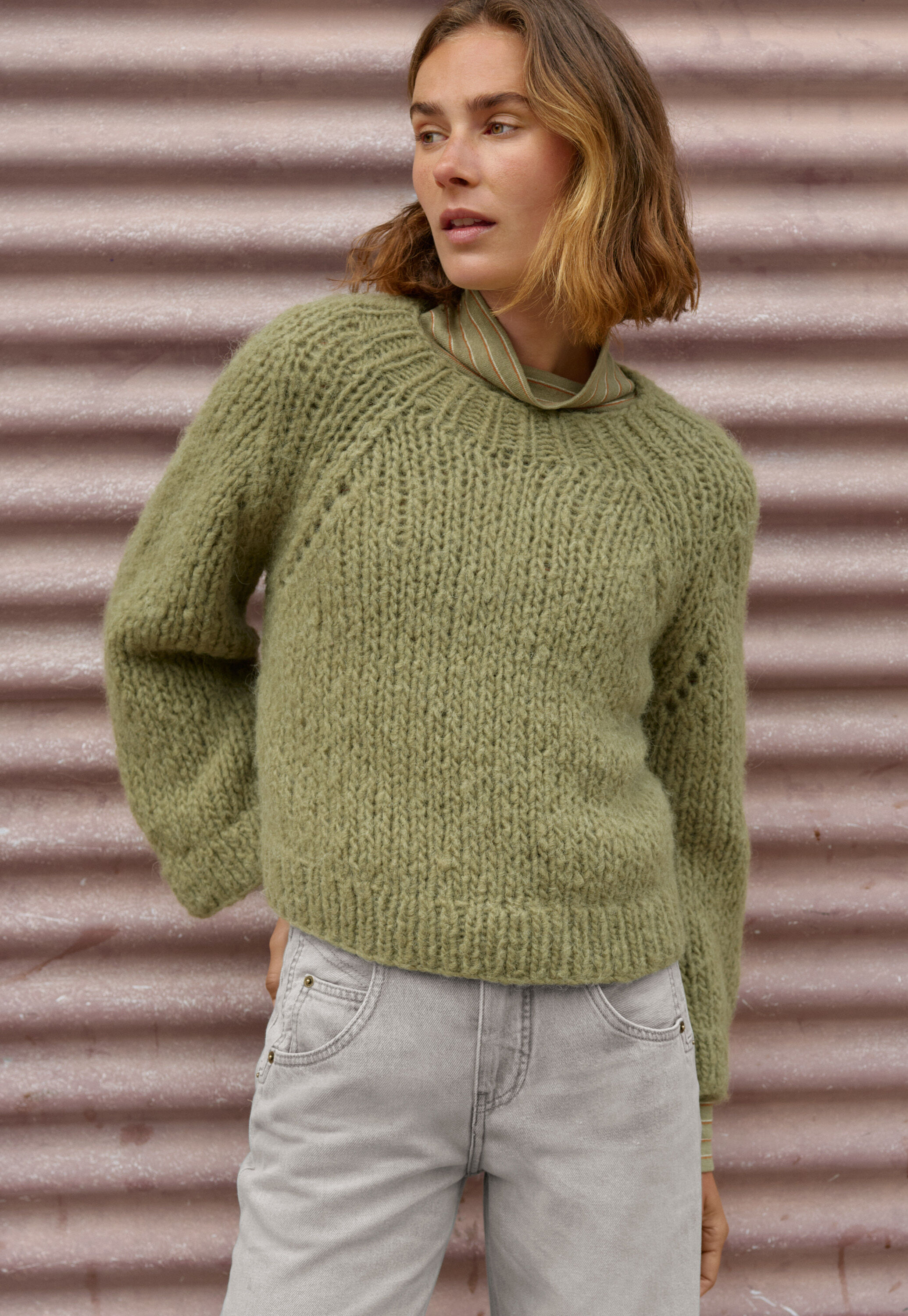 Hand-knit sweater
