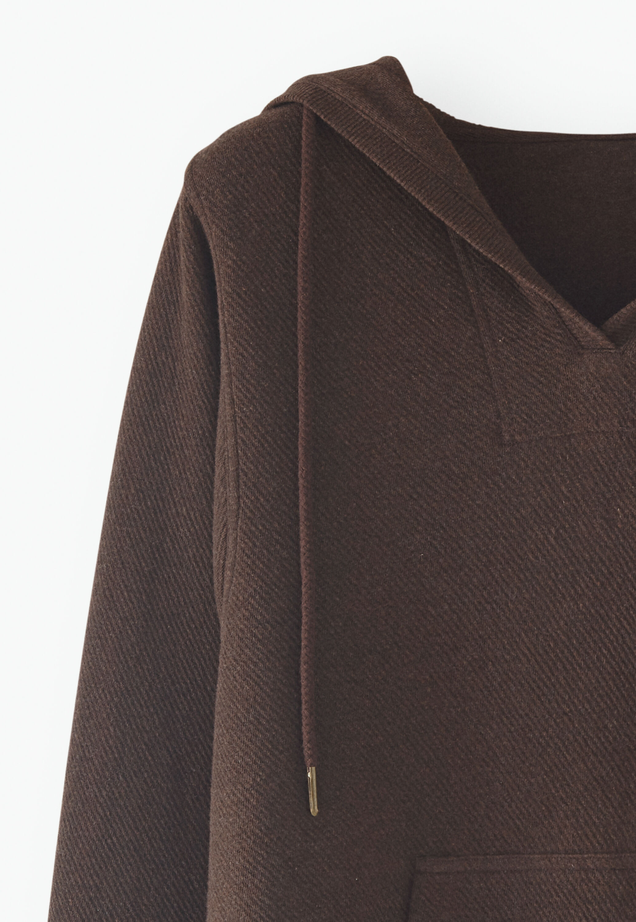 V-neck hoodie
