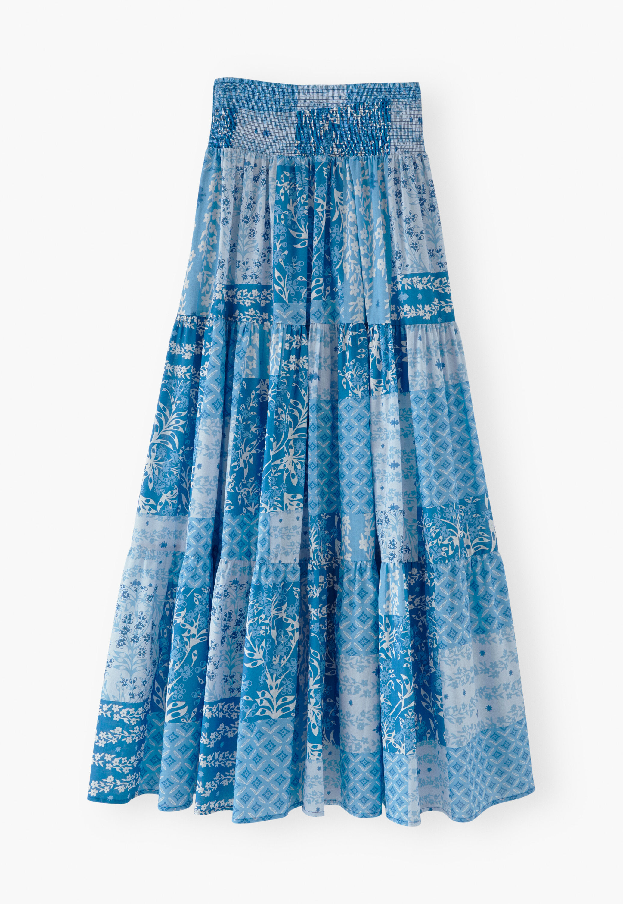 Printed maxi-skirt