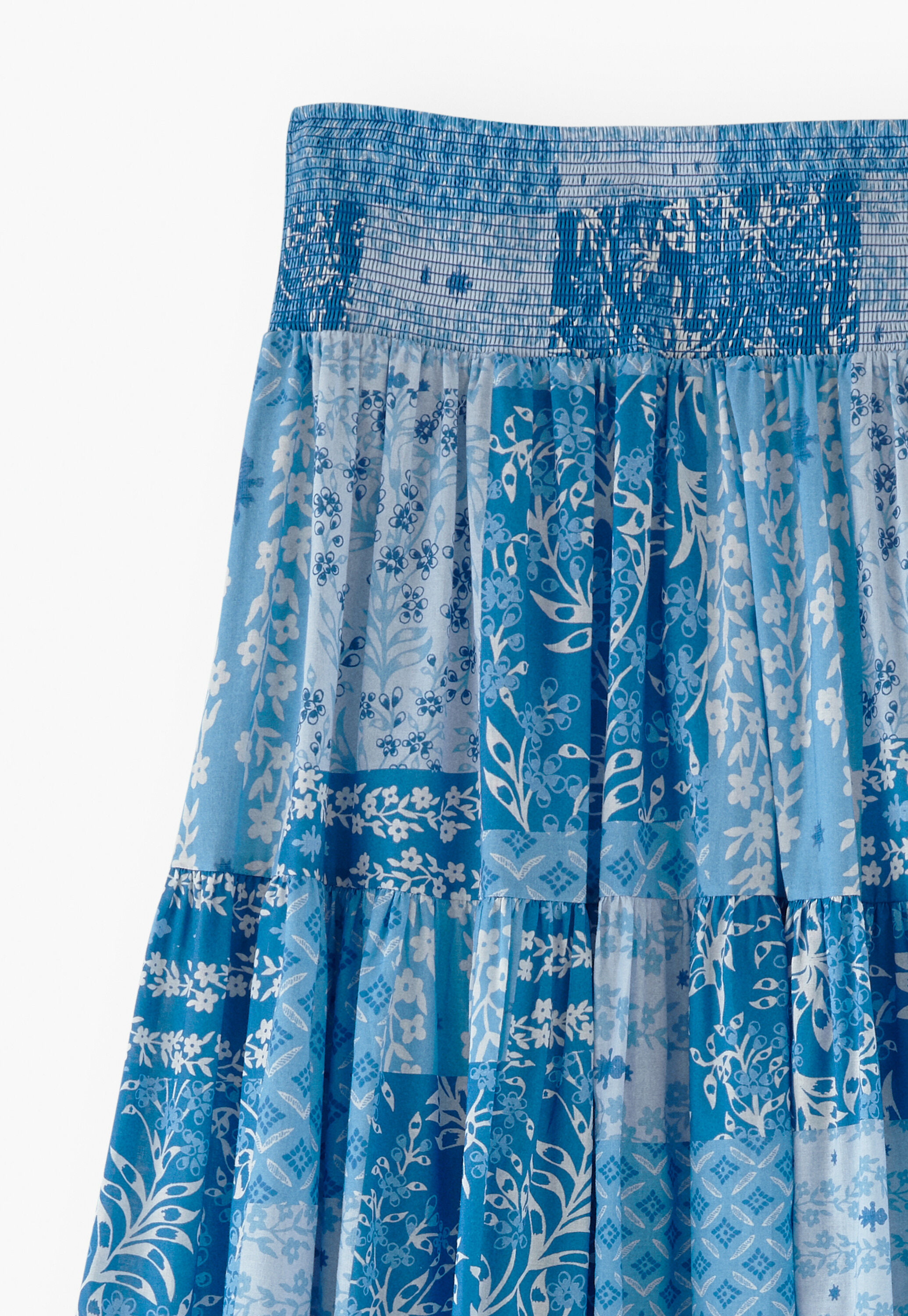 Printed maxi-skirt