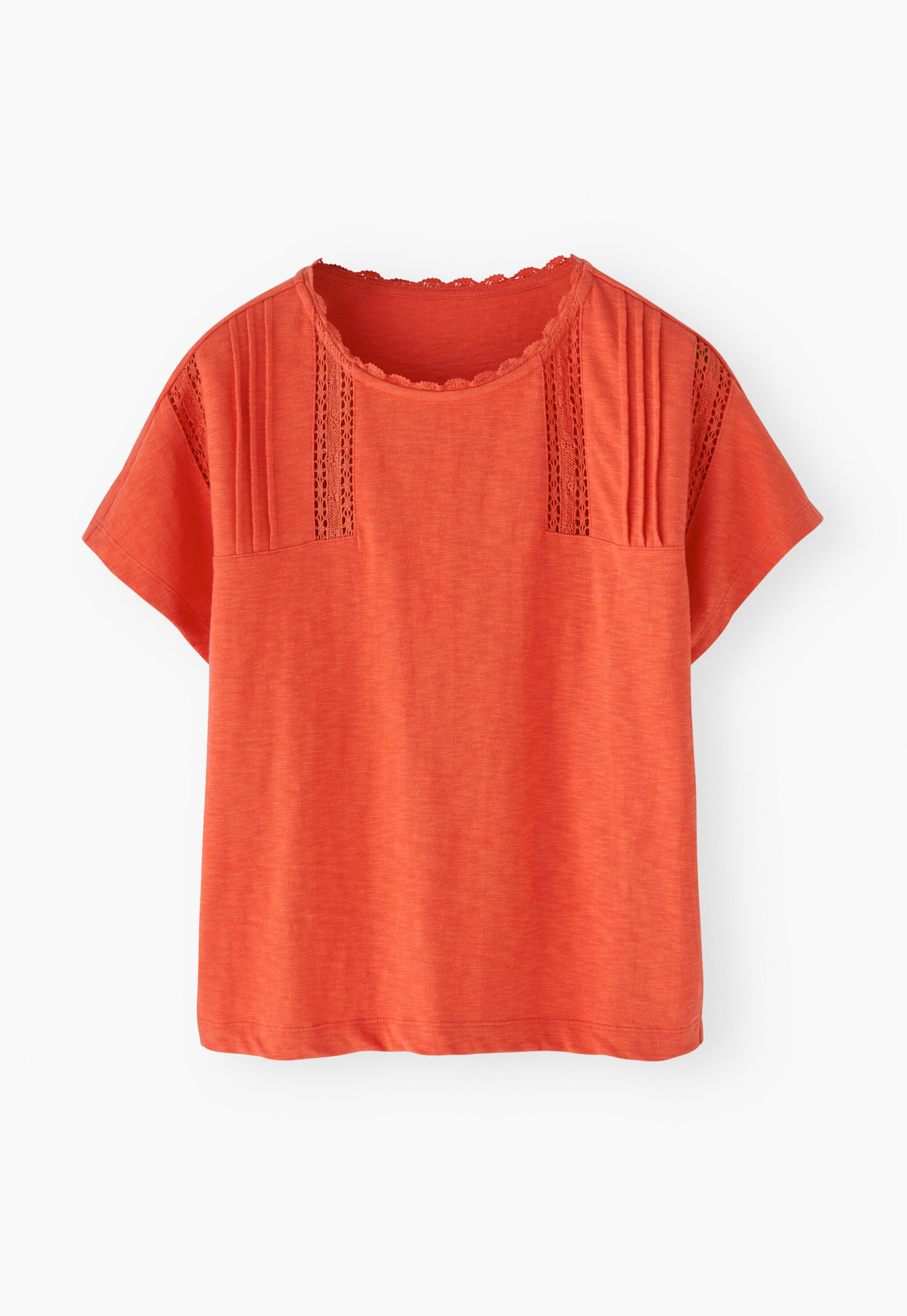 Jersey lace top