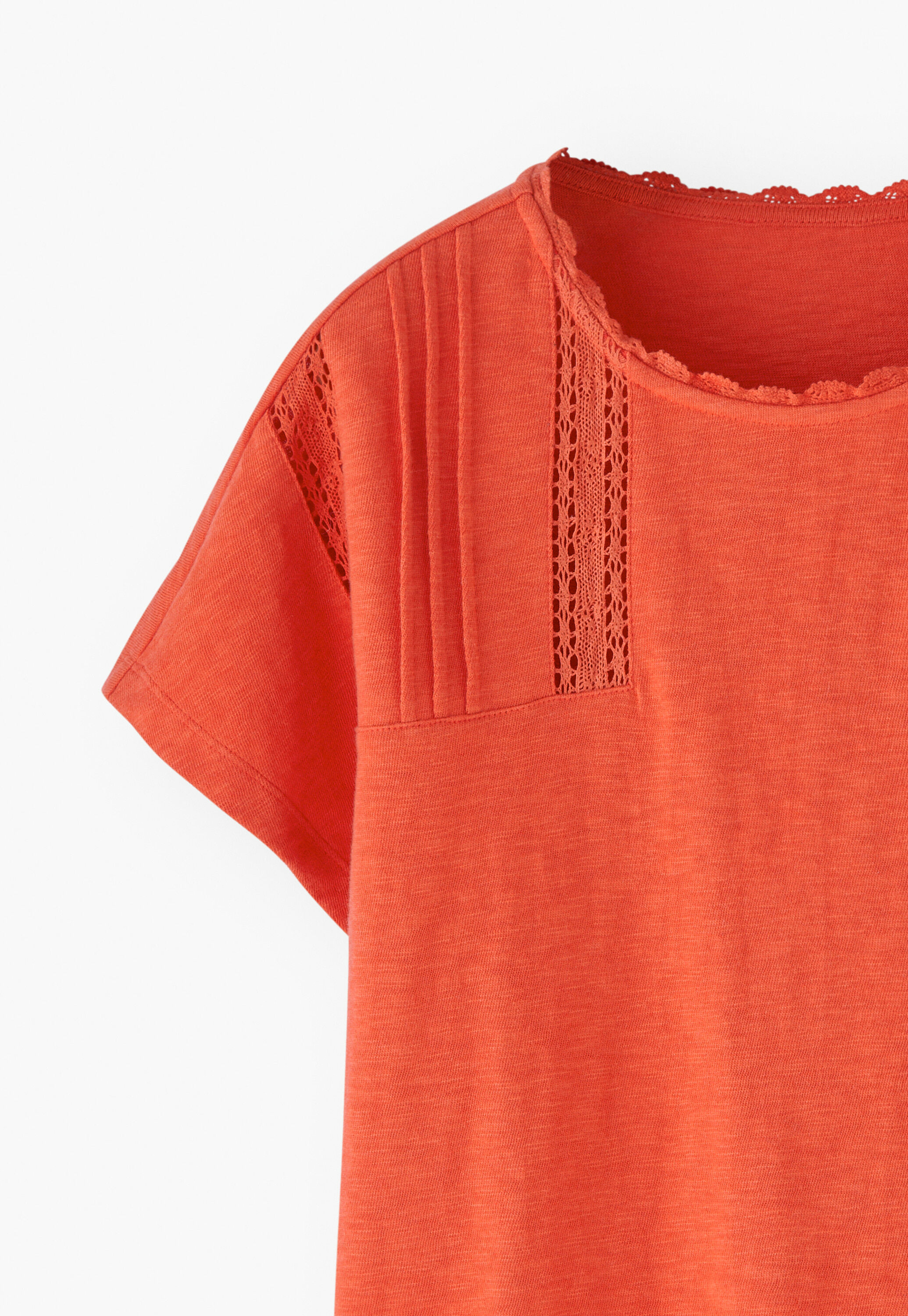 Jersey lace top