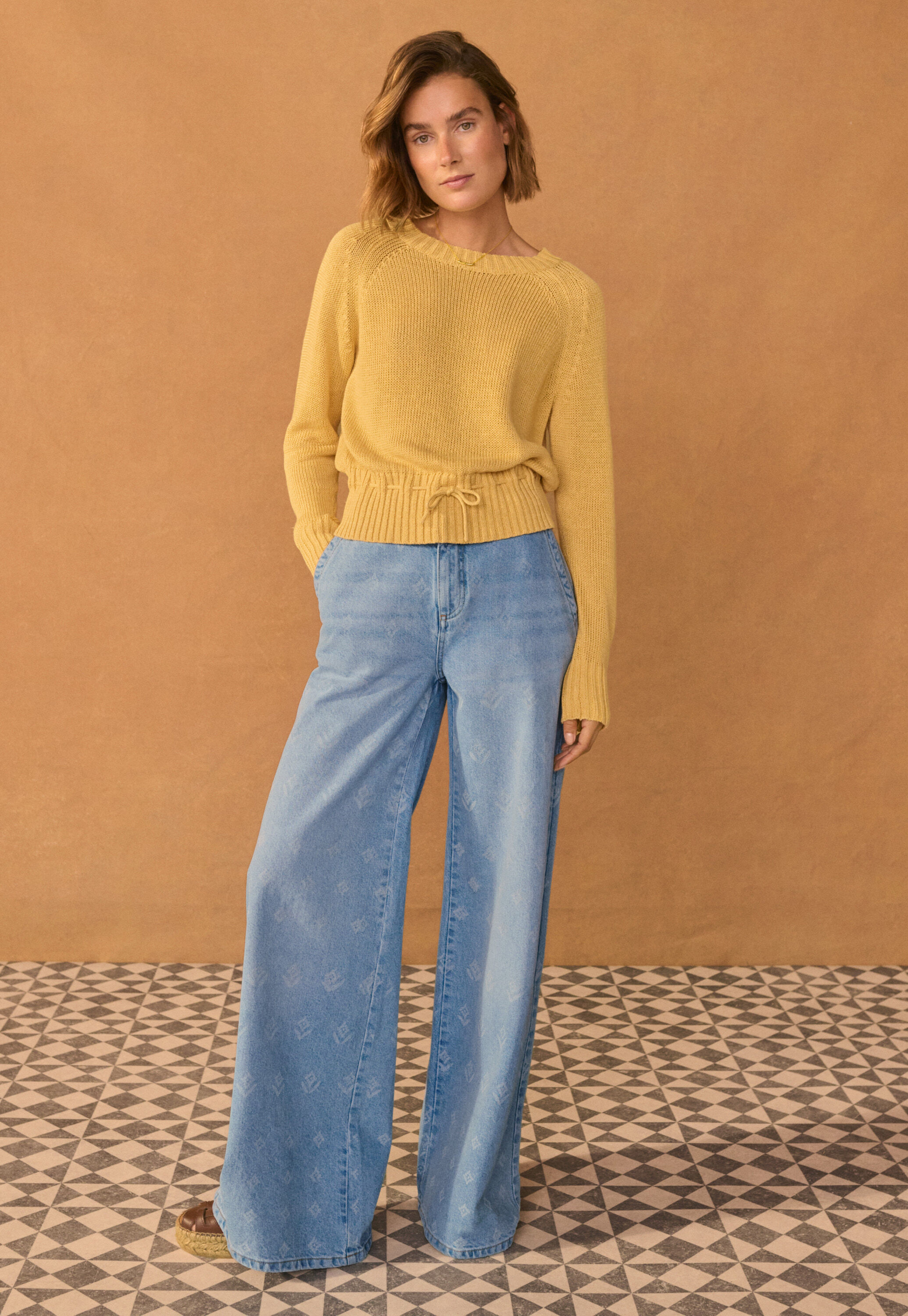 Drawstring sweater