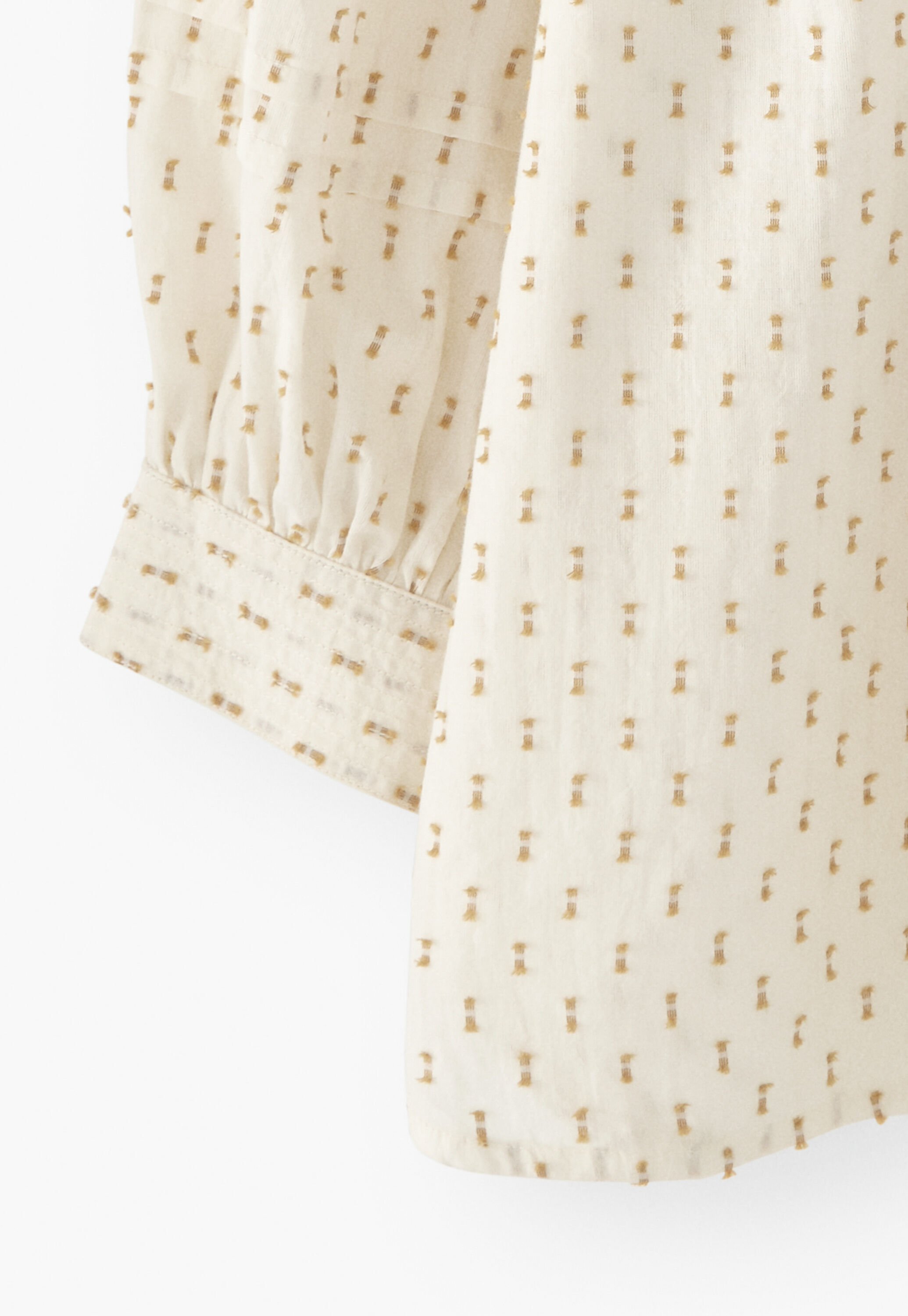 Clipped jacquard blouse